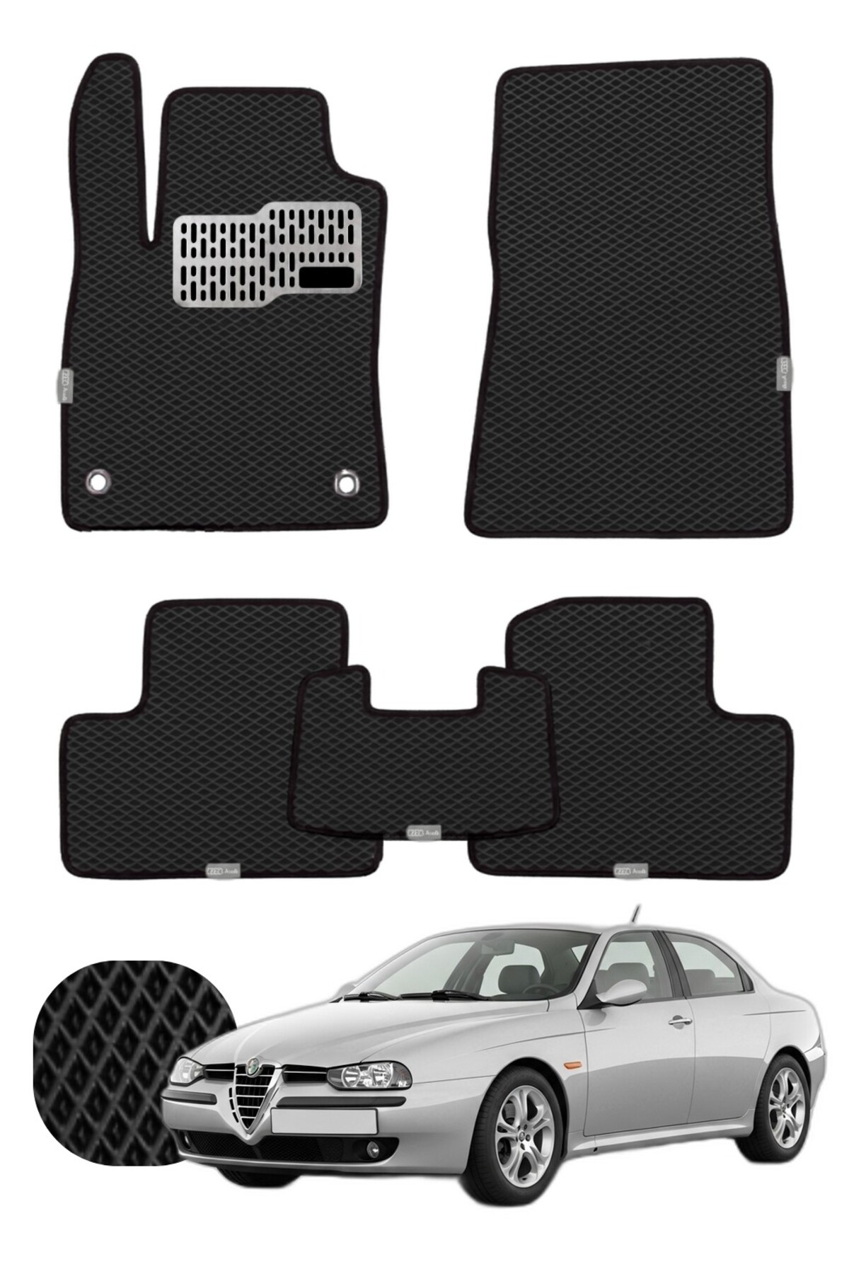 Alfa Romeo 156 1997-2007 Özelleştirilebilir Tam Set Premium EVA Paspas
