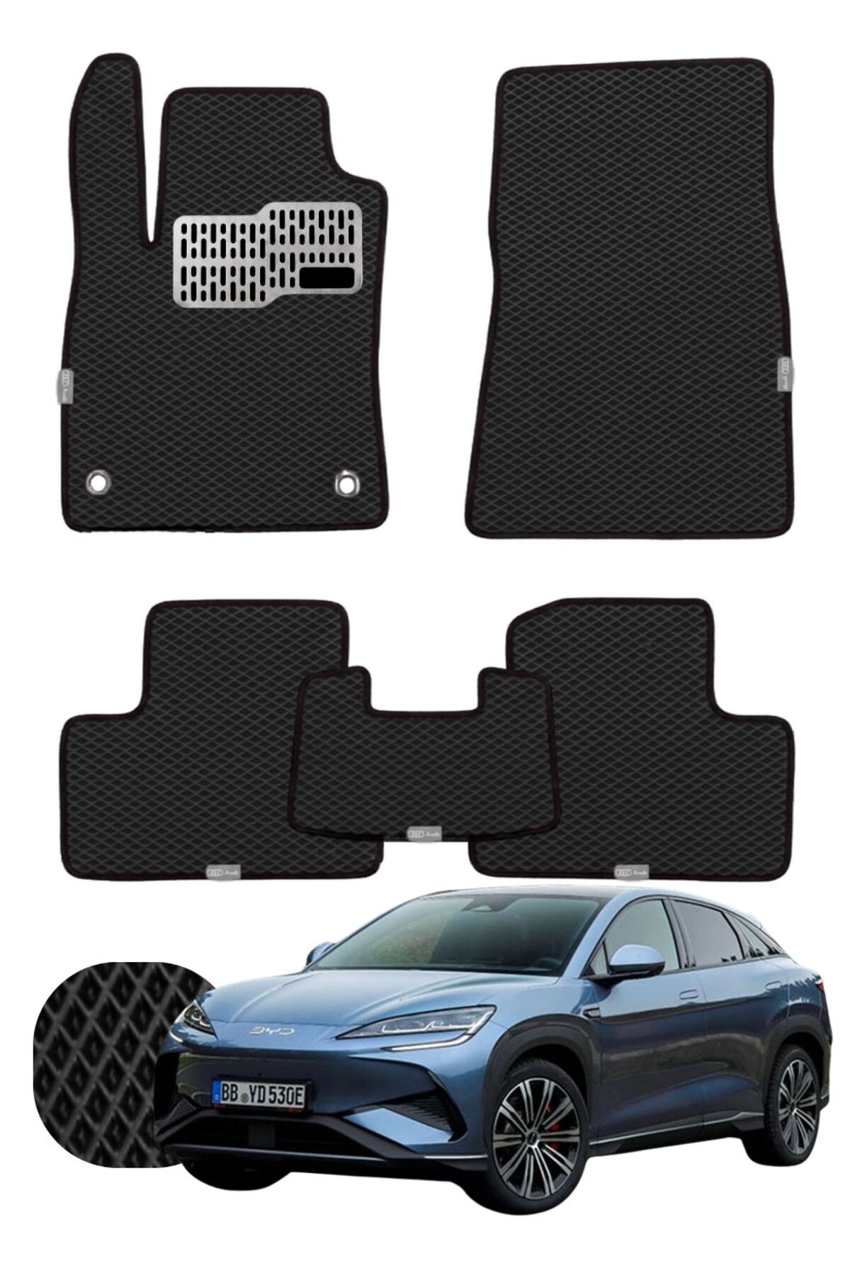 BYD Sealion 7 2024 ve sonrası Özelleştirilebilir Tam Set Premium EVA Paspas