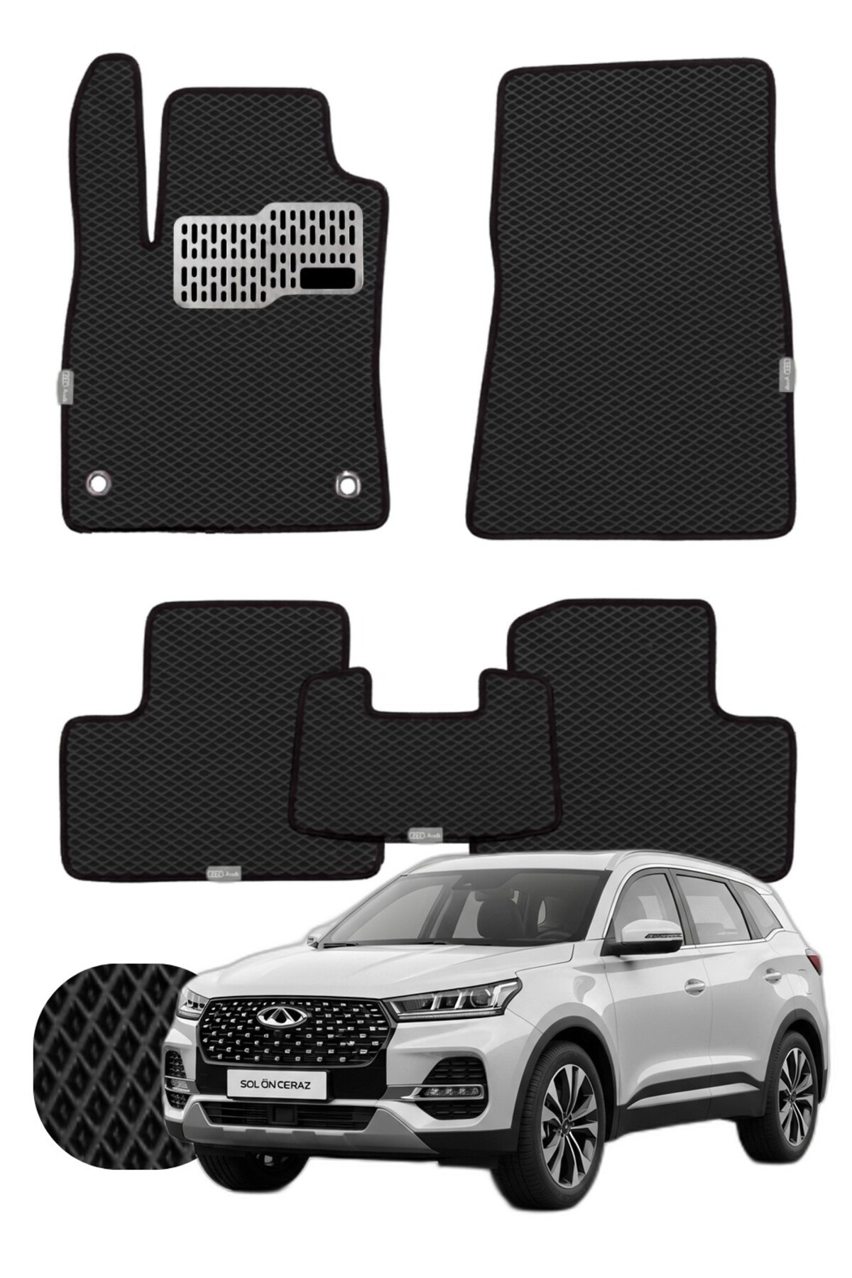 Chery Tiggo 7 2020 ve sonrası Özelleştirilebilir Tam Set Premium EVA Paspas
