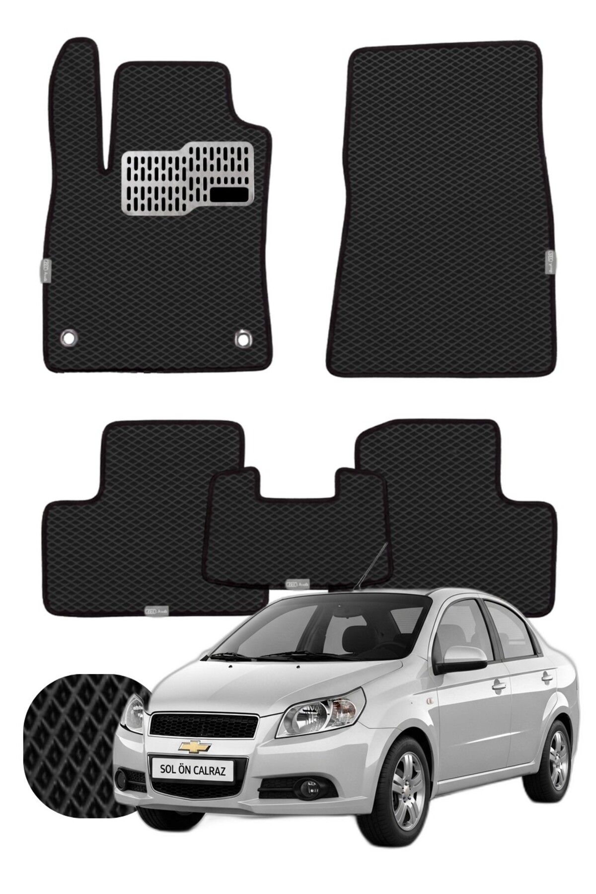 Chevrolet Aveo 2011-2015 Özelleştirilebilir Tam Set Premium EVA Paspas