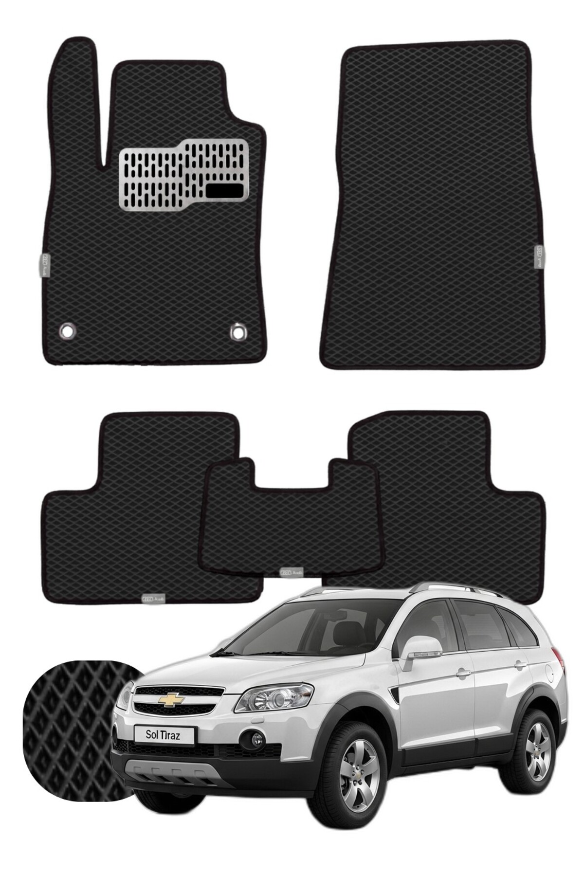 Chevrolet Captiva 2006-2011 Özelleştirilebilir Tam Set Premium EVA Paspas