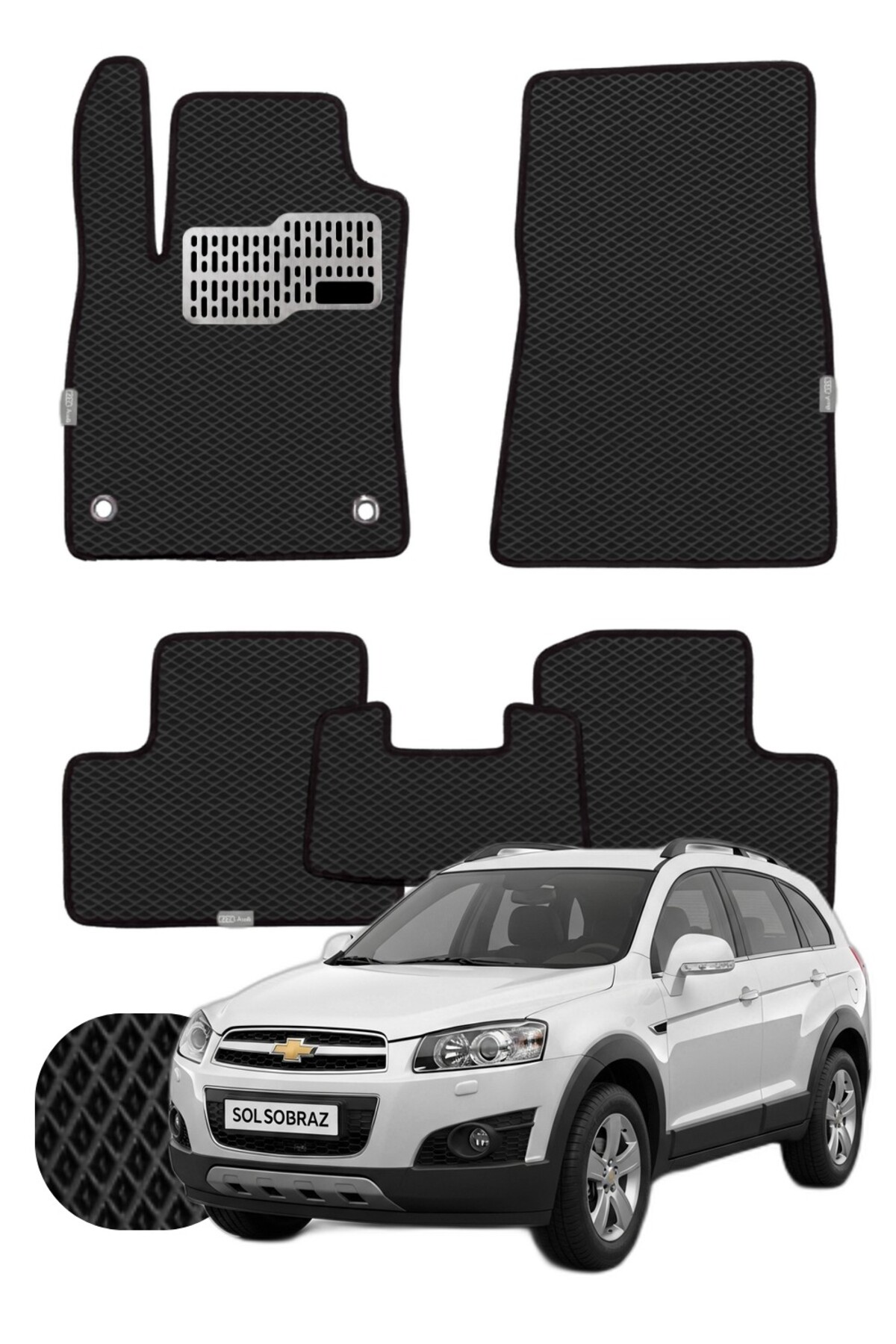 Chevrolet Captiva 2011-2018 Özelleştirilebilir Tam Set Premium EVA Paspas