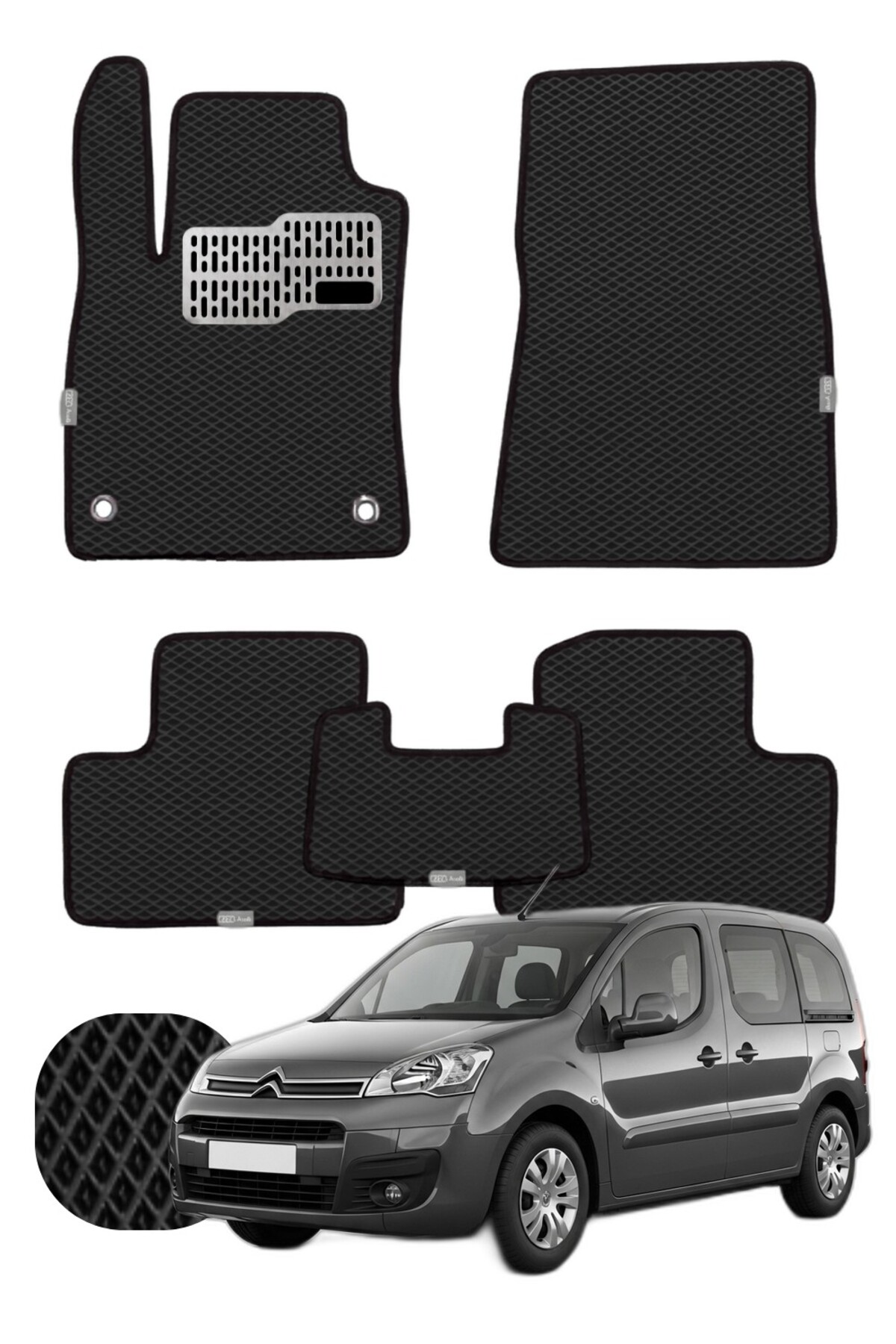 Citroen Berlingo 2008-2018 Özelleştirilebilir Tam Set Premium EVA Paspas