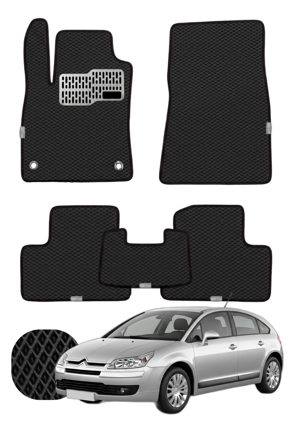 Citroen C4 2004-2010 Özelleştirilebilir Tam Set Premium EVA Paspas