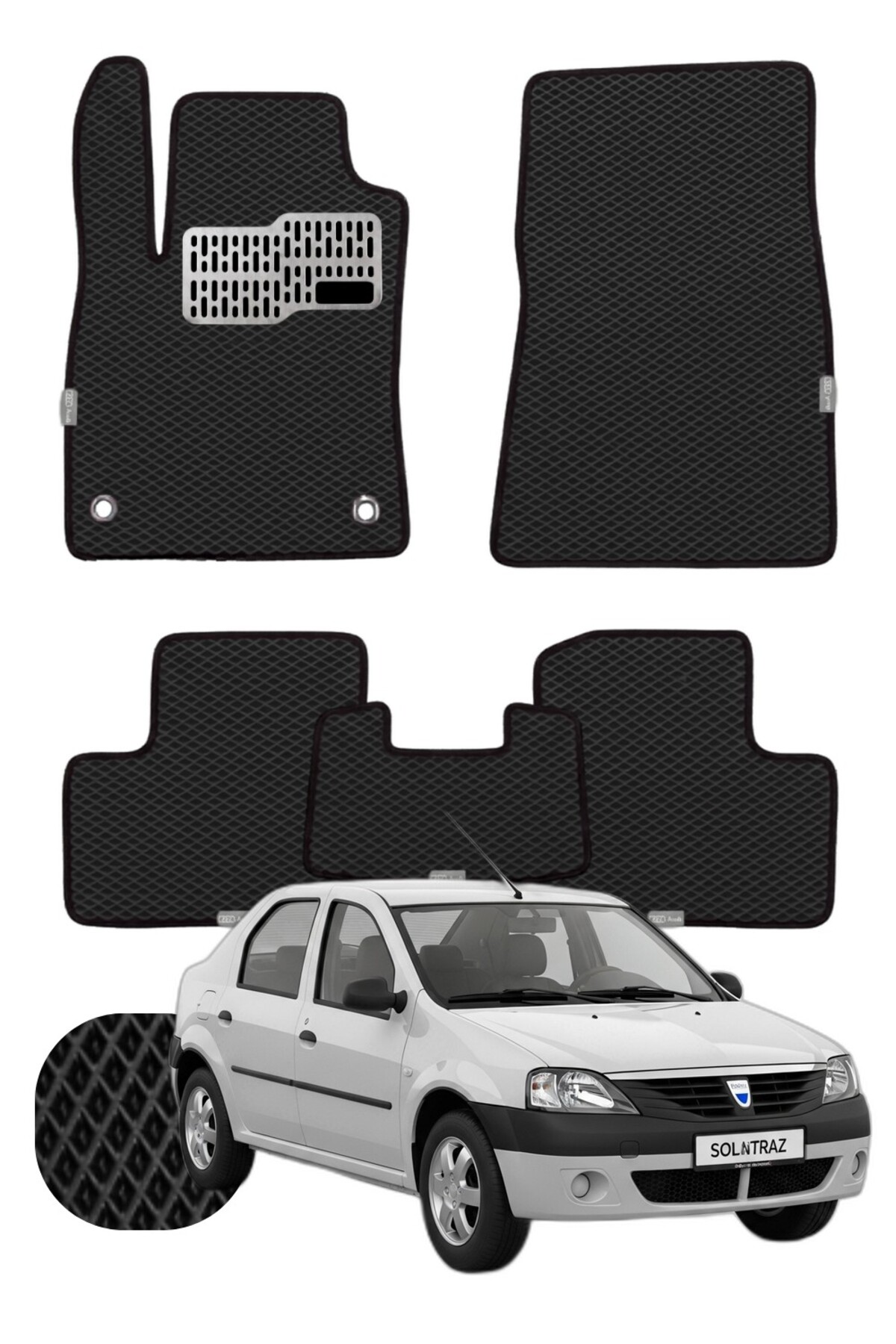 Dacia Logan 2004-2012 Özelleştirilebilir Tam Set Premium EVA Paspas
