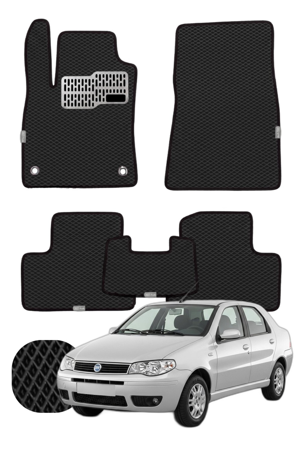 Fiat Albea 2002-2012 Özelleştirilebilir Tam Set Premium EVA Paspas