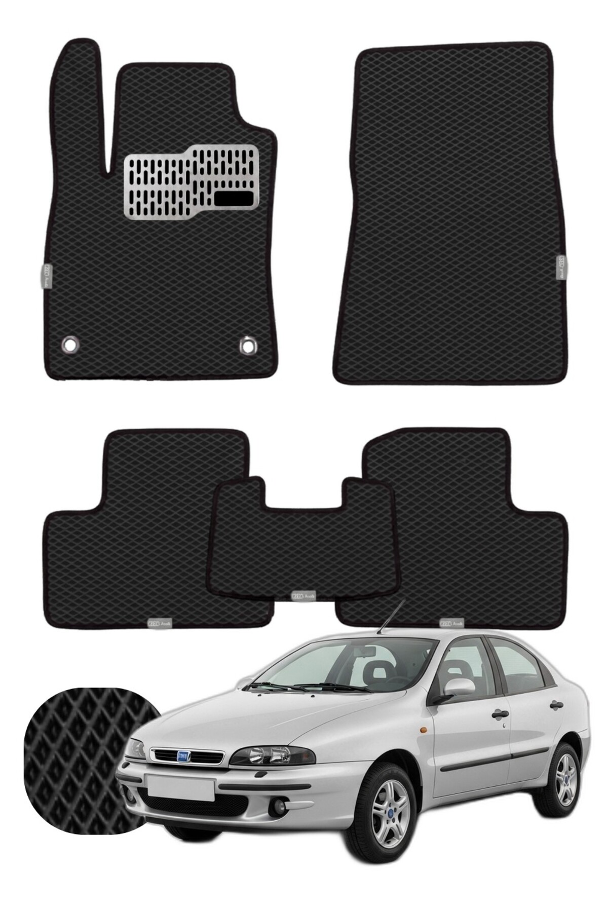 Fiat Brava 1995-2002 Özelleştirilebilir Tam Set Premium EVA Paspas