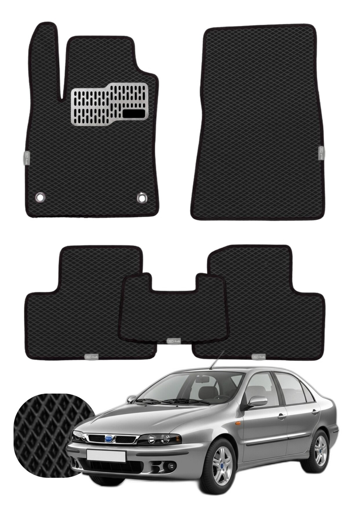 Fiat Marea 1996-2007 Özelleştirilebilir Tam Set Premium EVA Paspas