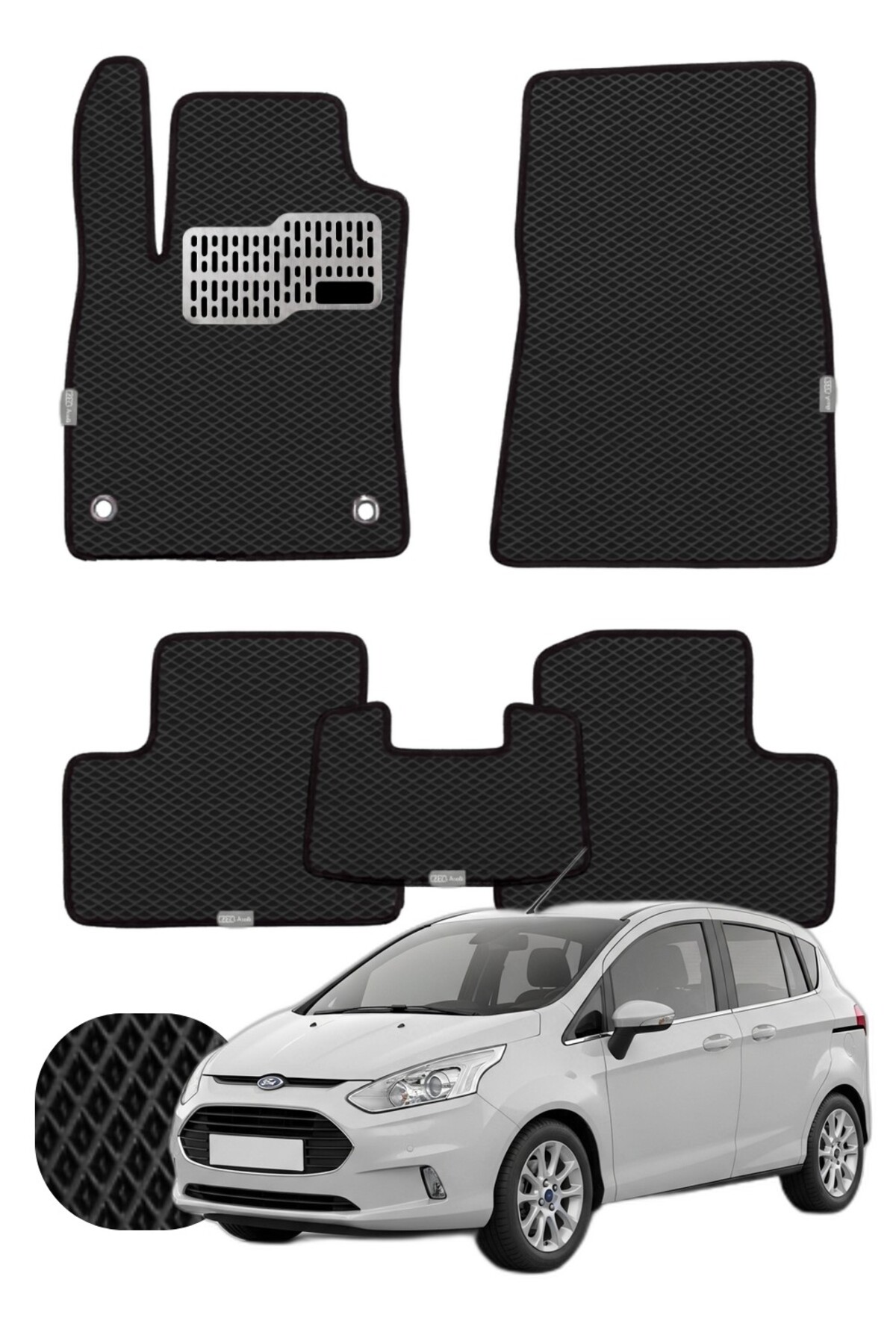 Ford B-Max 2012-2017 Özelleştirilebilir Tam Set Premium EVA Paspas