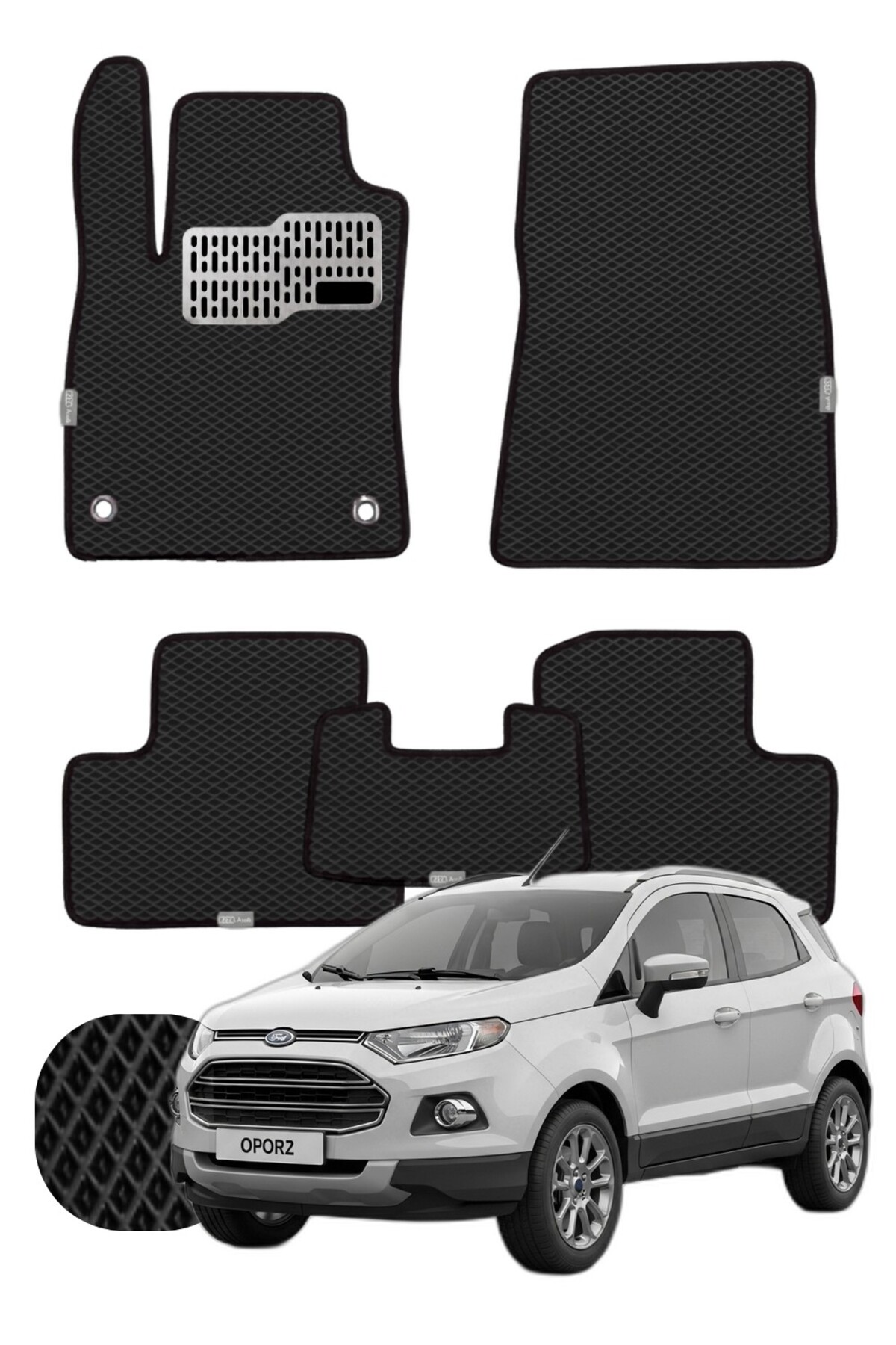 Ford EcoSport 2012-2022 Özelleştirilebilir Tam Set Premium EVA Paspas