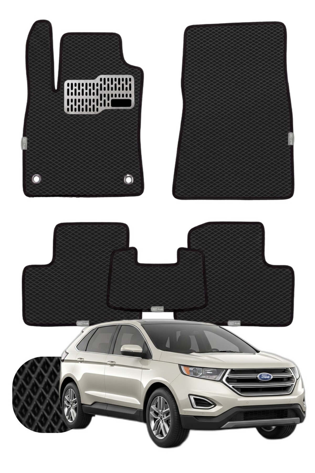 Ford Edge 2015 ve sonrası Özelleştirilebilir Tam Set Premium EVA Paspas