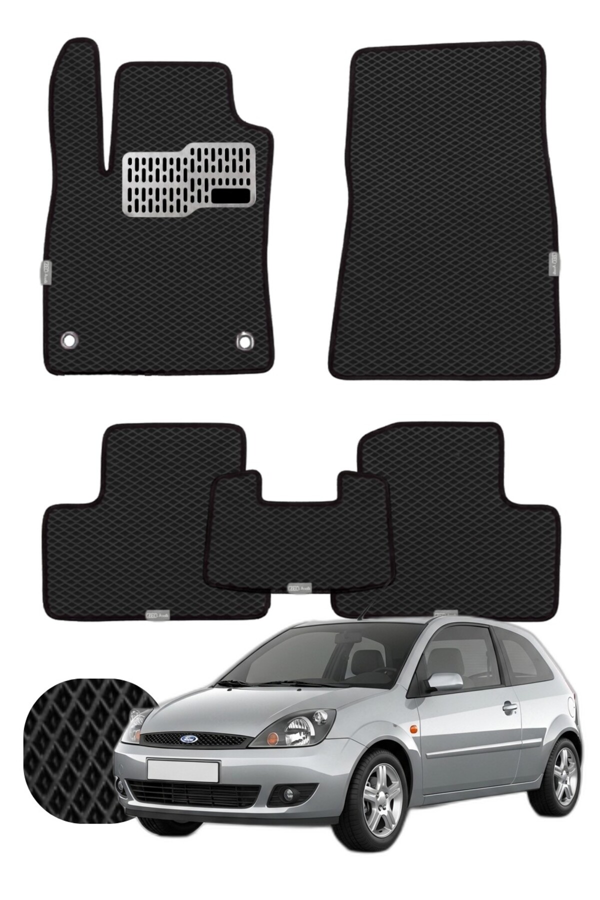 Ford Fiesta 2002-2008 Özelleştirilebilir Tam Set Premium EVA Paspas