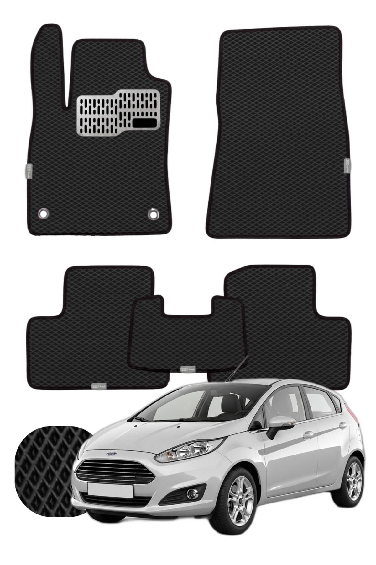 Ford Fiesta 2008-2017 Özelleştirilebilir Tam Set Premium EVA Paspas