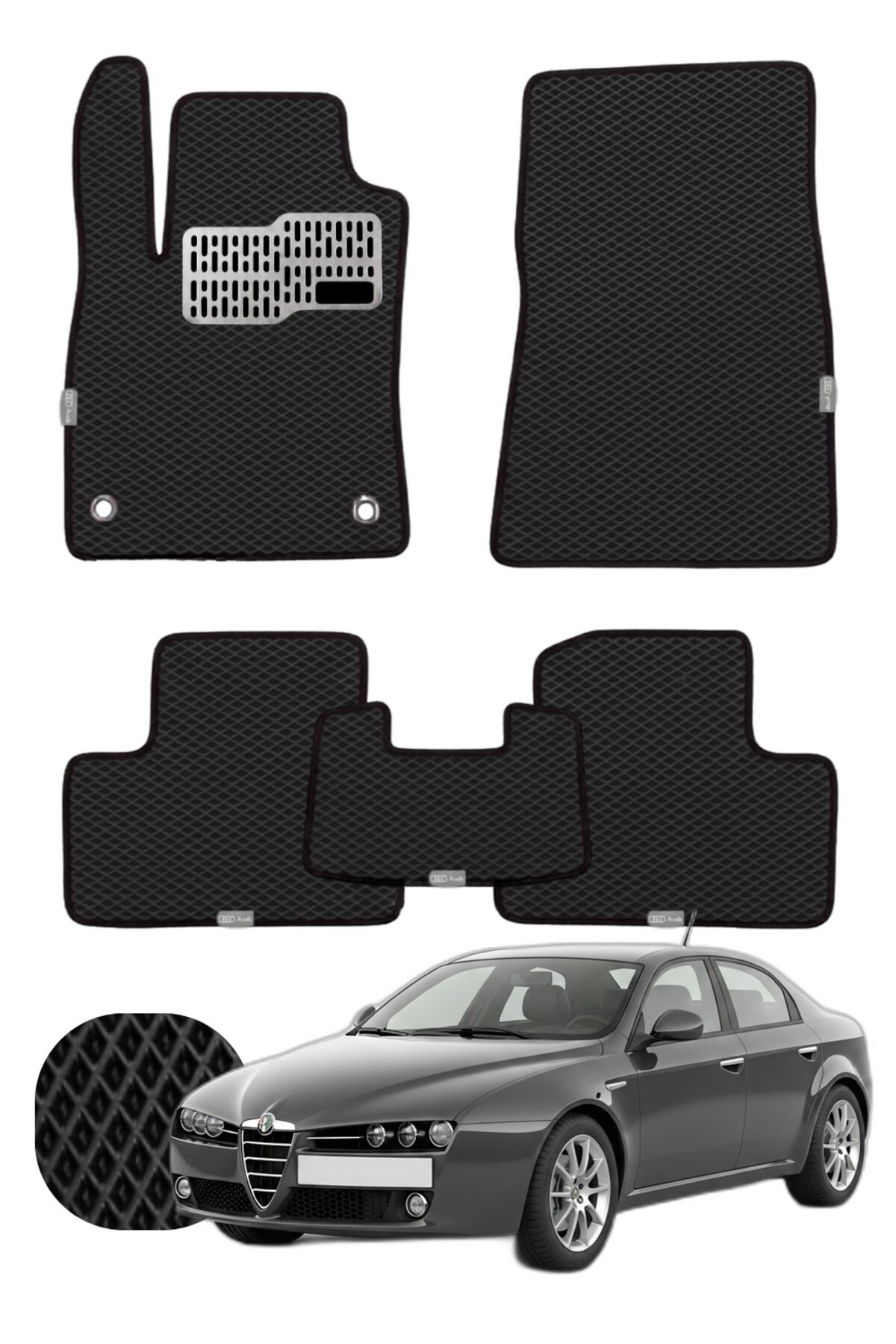 Alfa Romeo 159 2005-2011 Özelleştirilebilir Tam Set Premium EVA Paspas