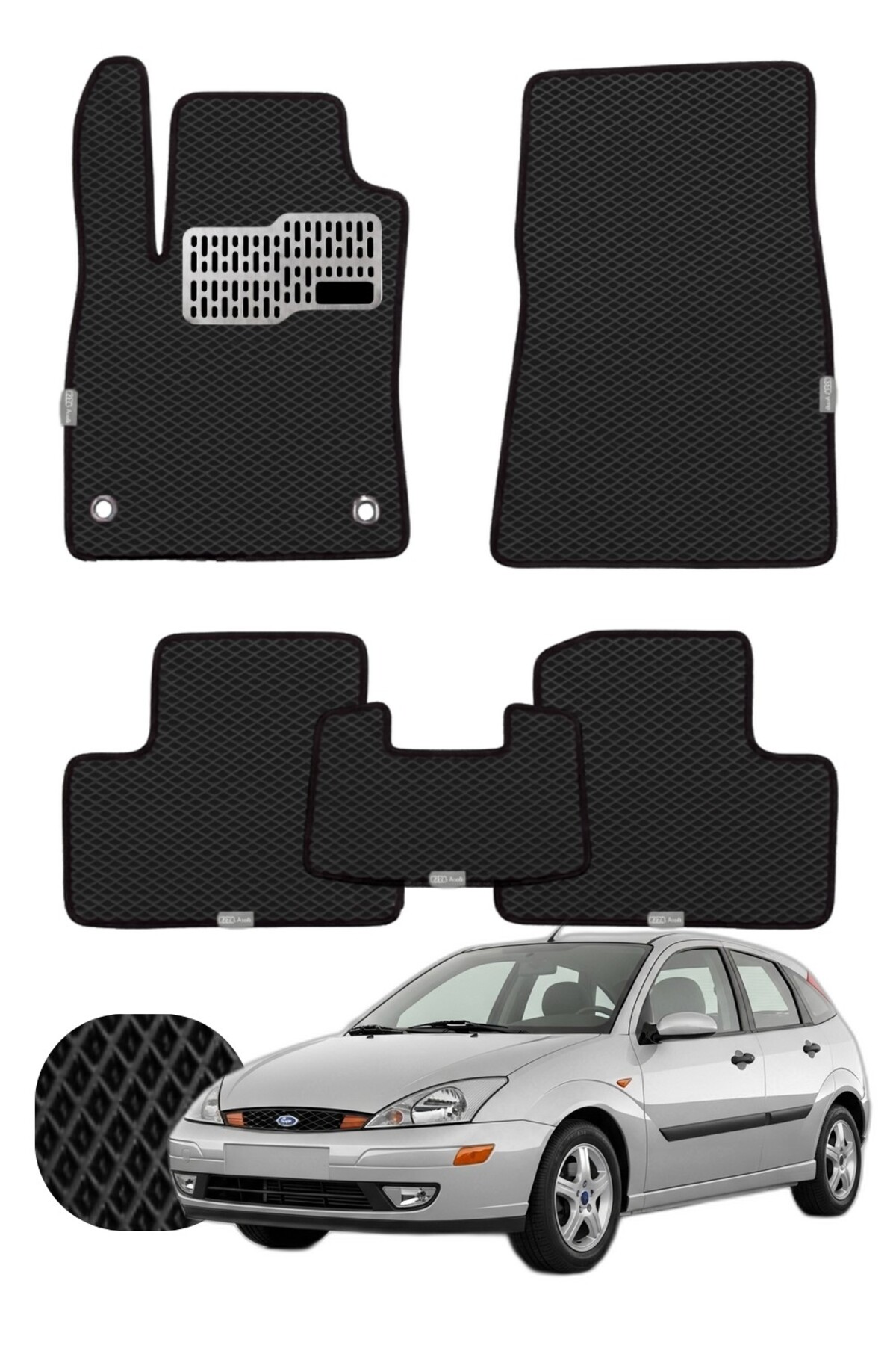Ford Focus 1998-2004 Özelleştirilebilir Tam Set Premium EVA Paspas