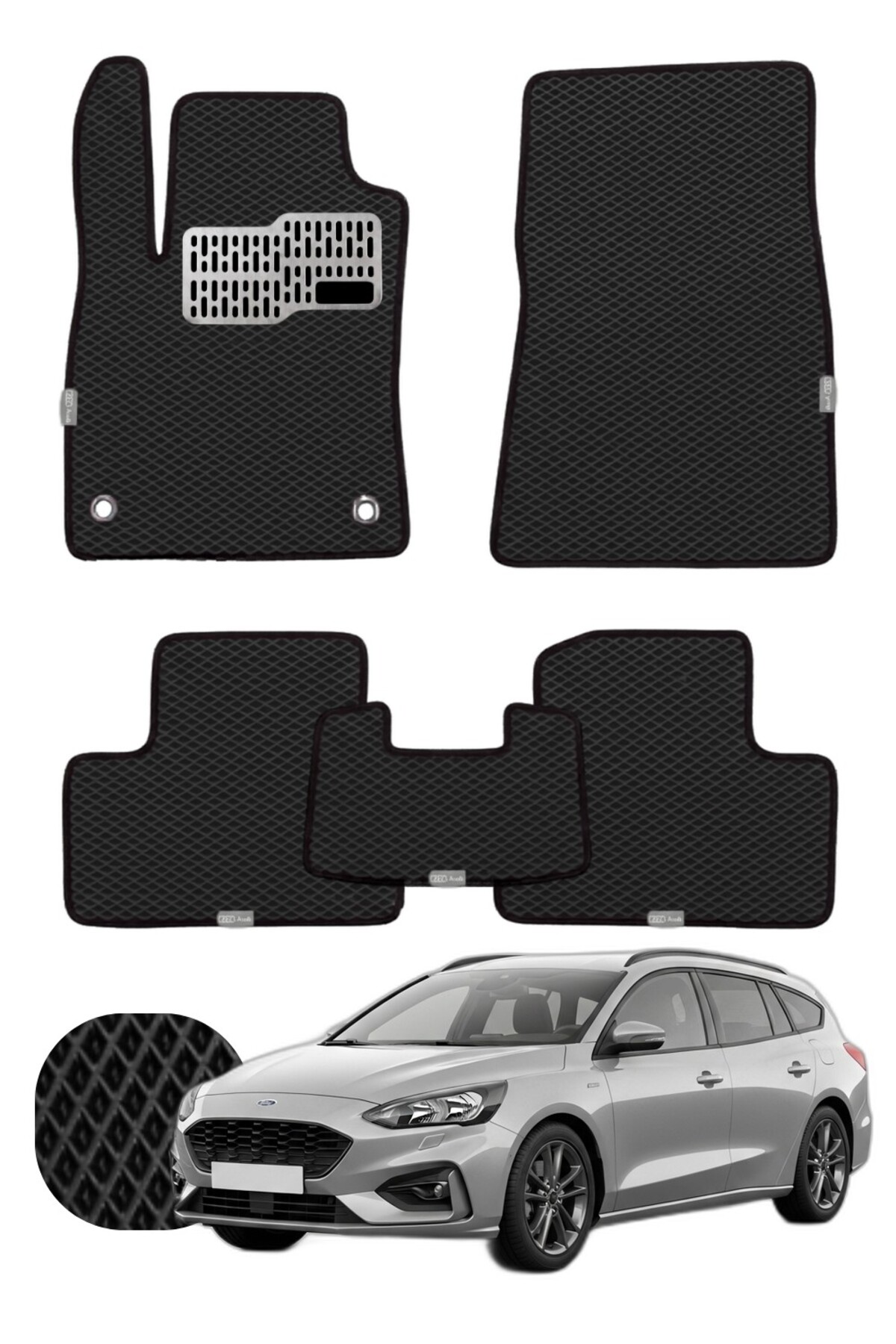 Ford Focus STW 2018 ve sonrası Özelleştirilebilir Tam Set Premium EVA Paspas