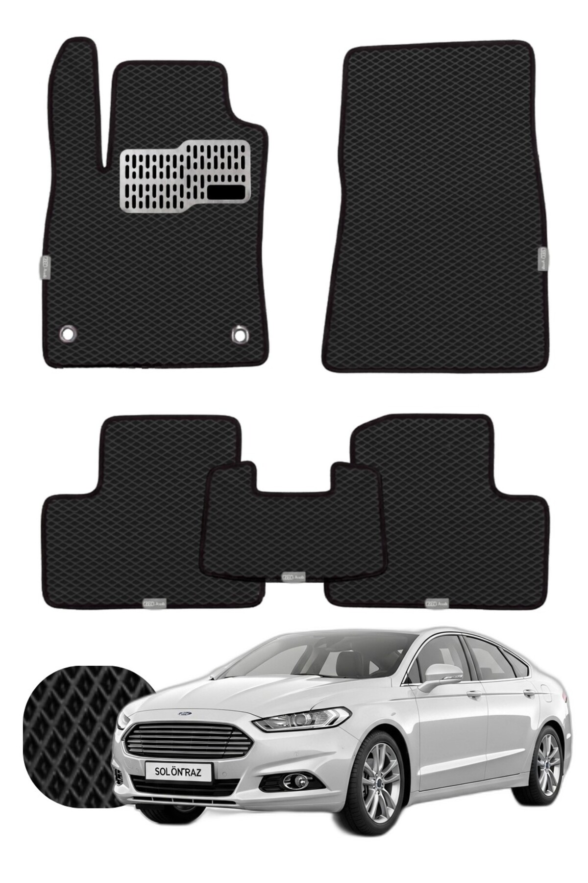 Ford Mondeo 2014-2022 Özelleştirilebilir Tam Set Premium EVA Paspas