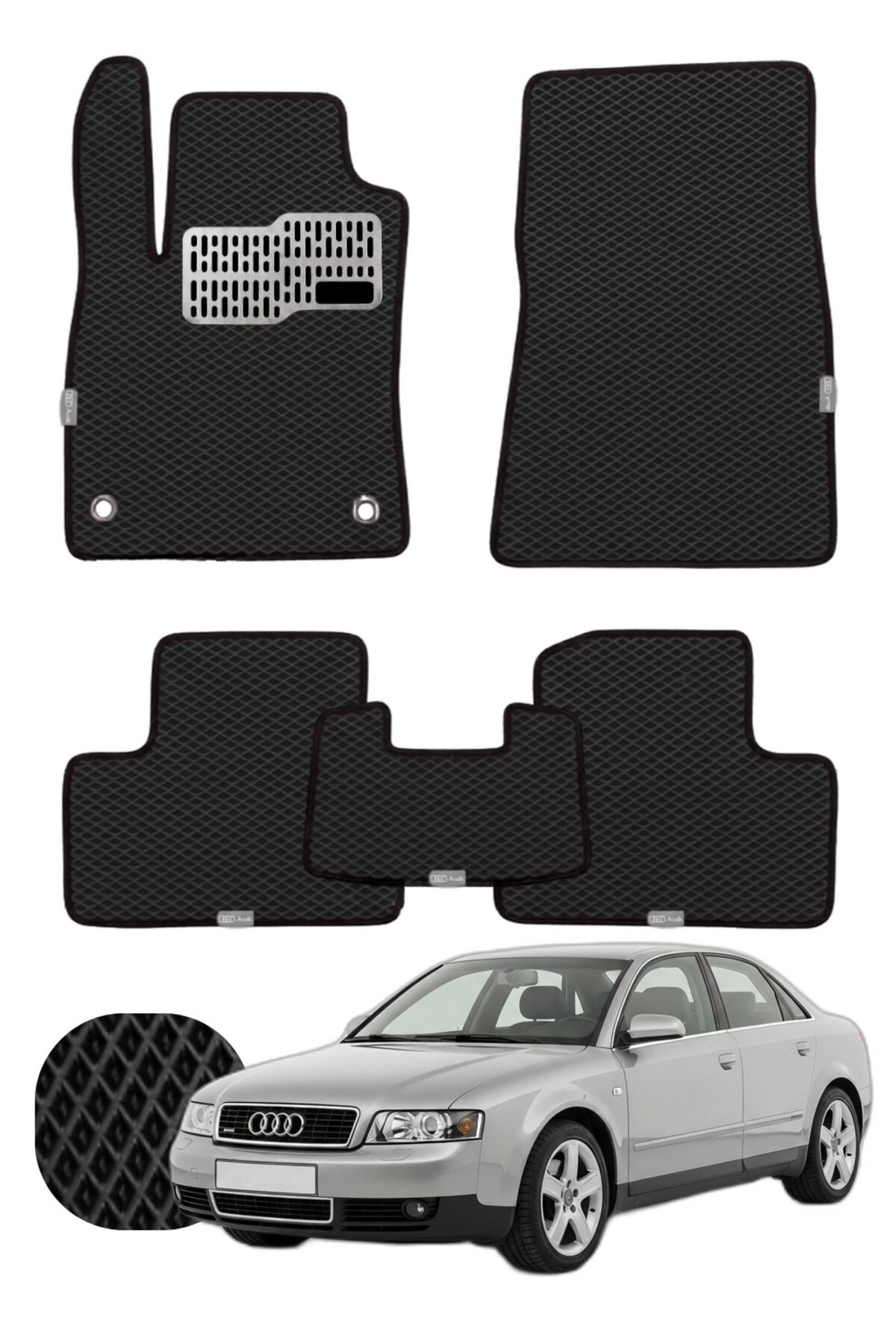 Audi A4 2000-2008 Özelleştirilebilir Tam Set Premium EVA Paspas
