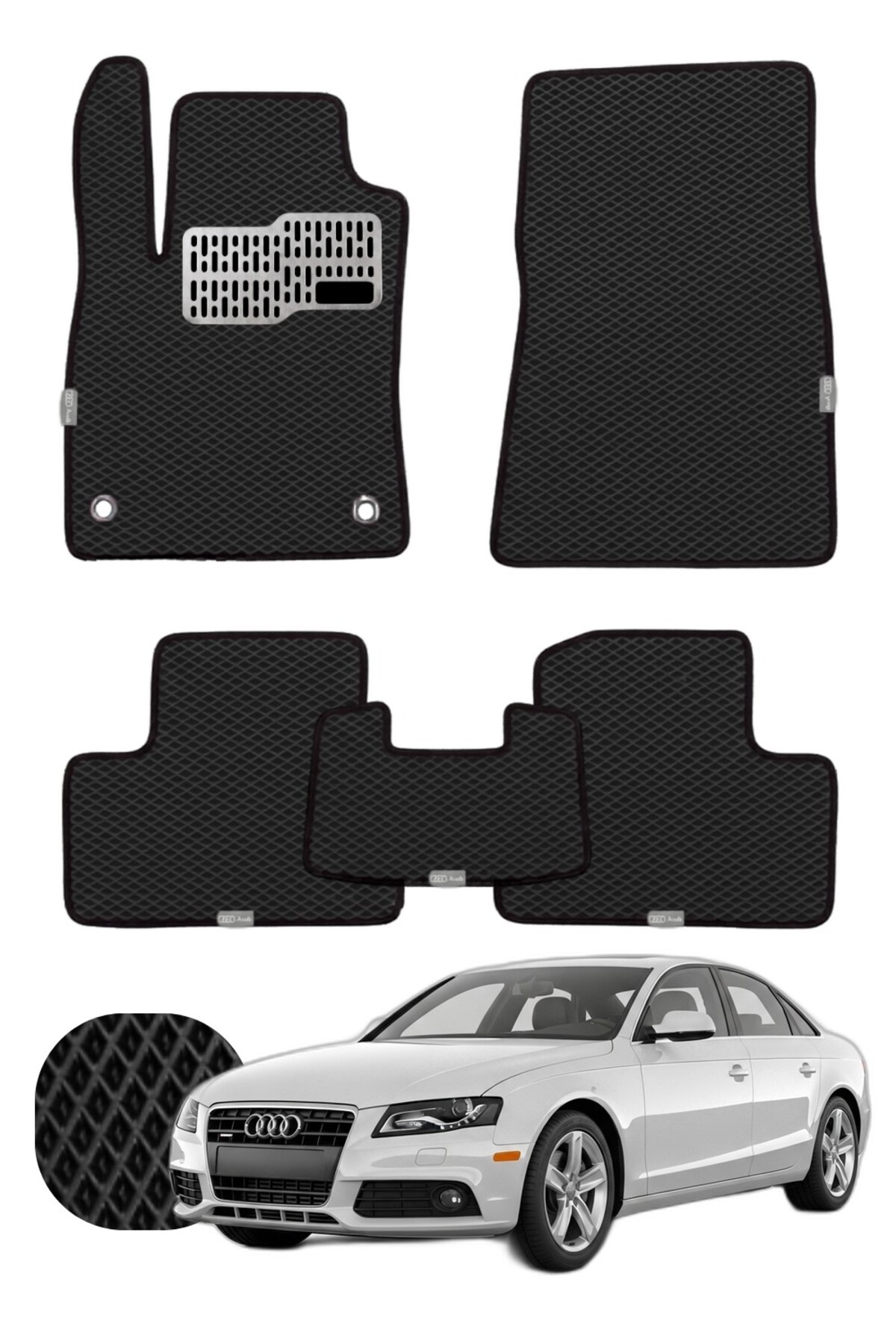Audi A4 2008-2015 Özelleştirilebilir Tam Set Premium EVA Paspas