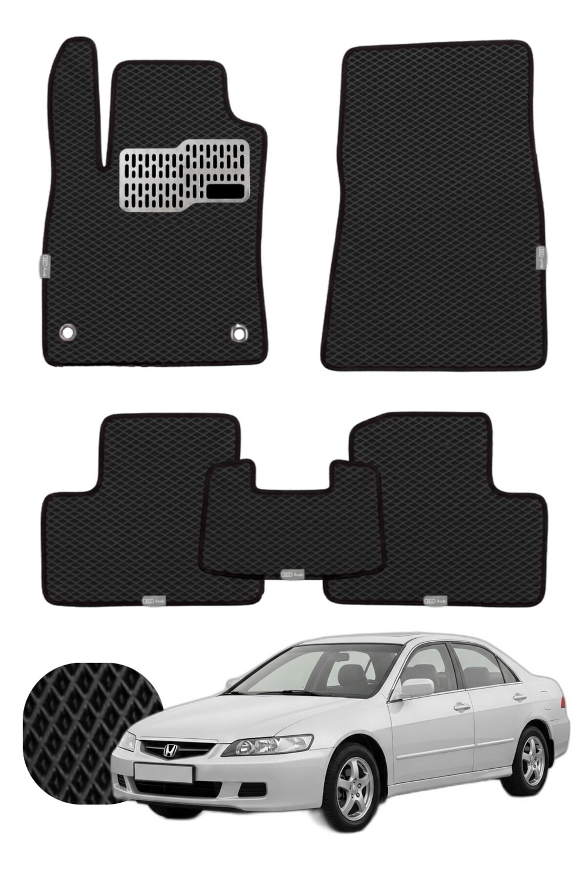 Honda Accord 2002-2008 Özelleştirilebilir Tam Set Premium EVA Paspas