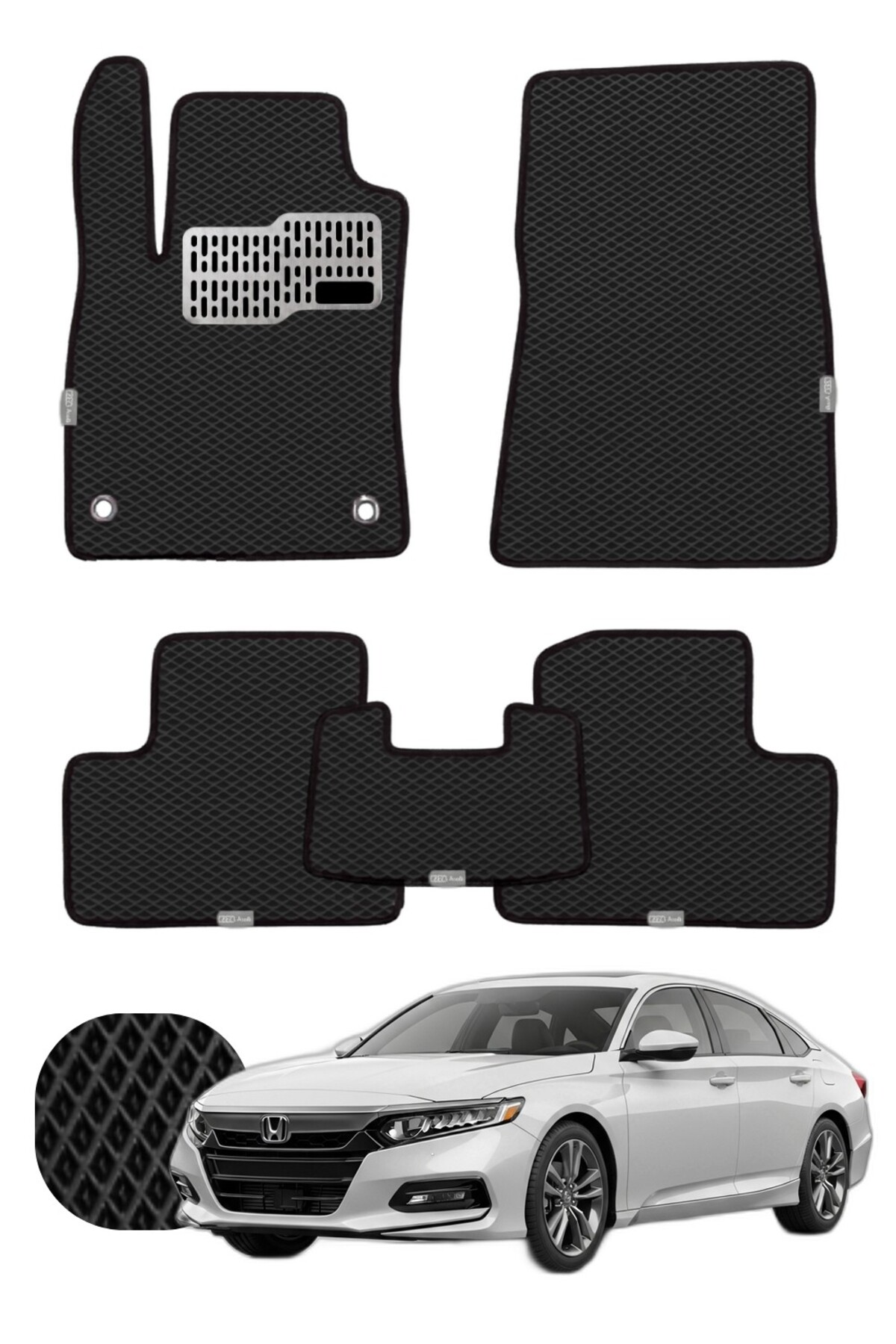 Honda Accord 2017-2022 Özelleştirilebilir Tam Set Premium EVA Paspas