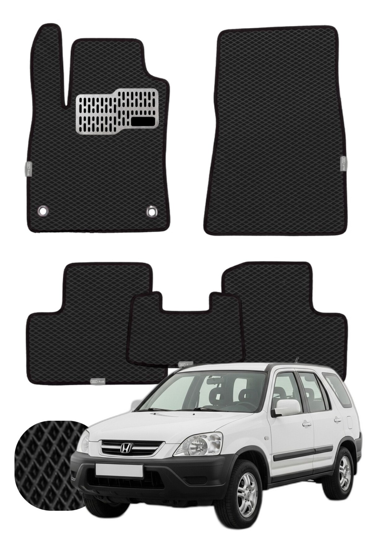 Honda CR-V 2001-2006 Özelleştirilebilir Tam Set Premium EVA Paspas