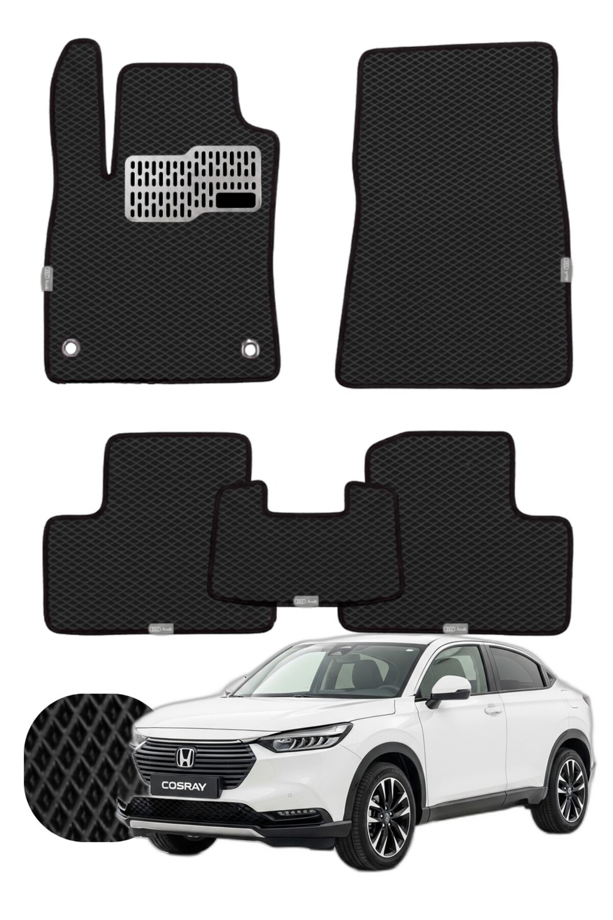 Honda HR-V 2021 ve sonrası Özelleştirilebilir Tam Set Premium EVA Paspas