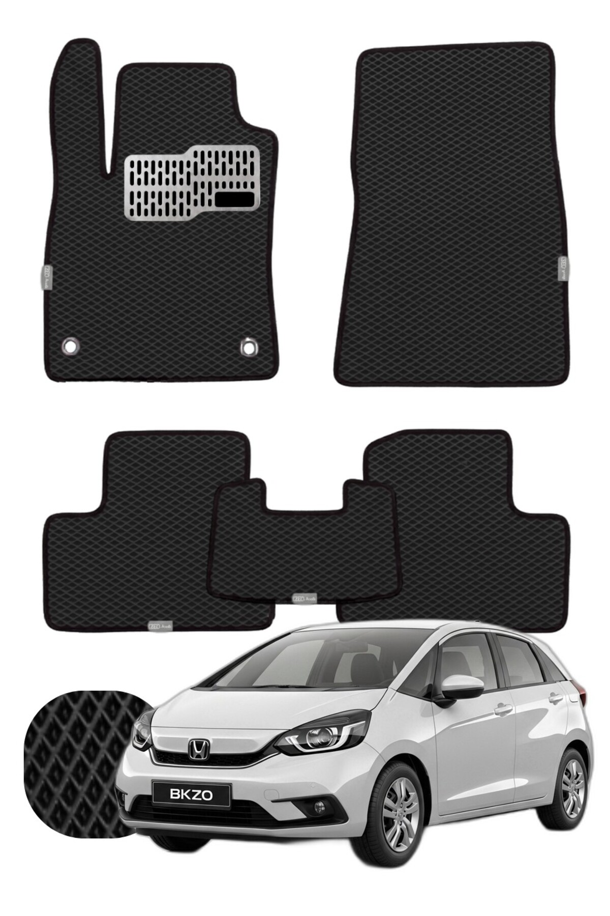 Honda Jazz 2020 ve sonrası Özelleştirilebilir Tam Set Premium EVA Paspas