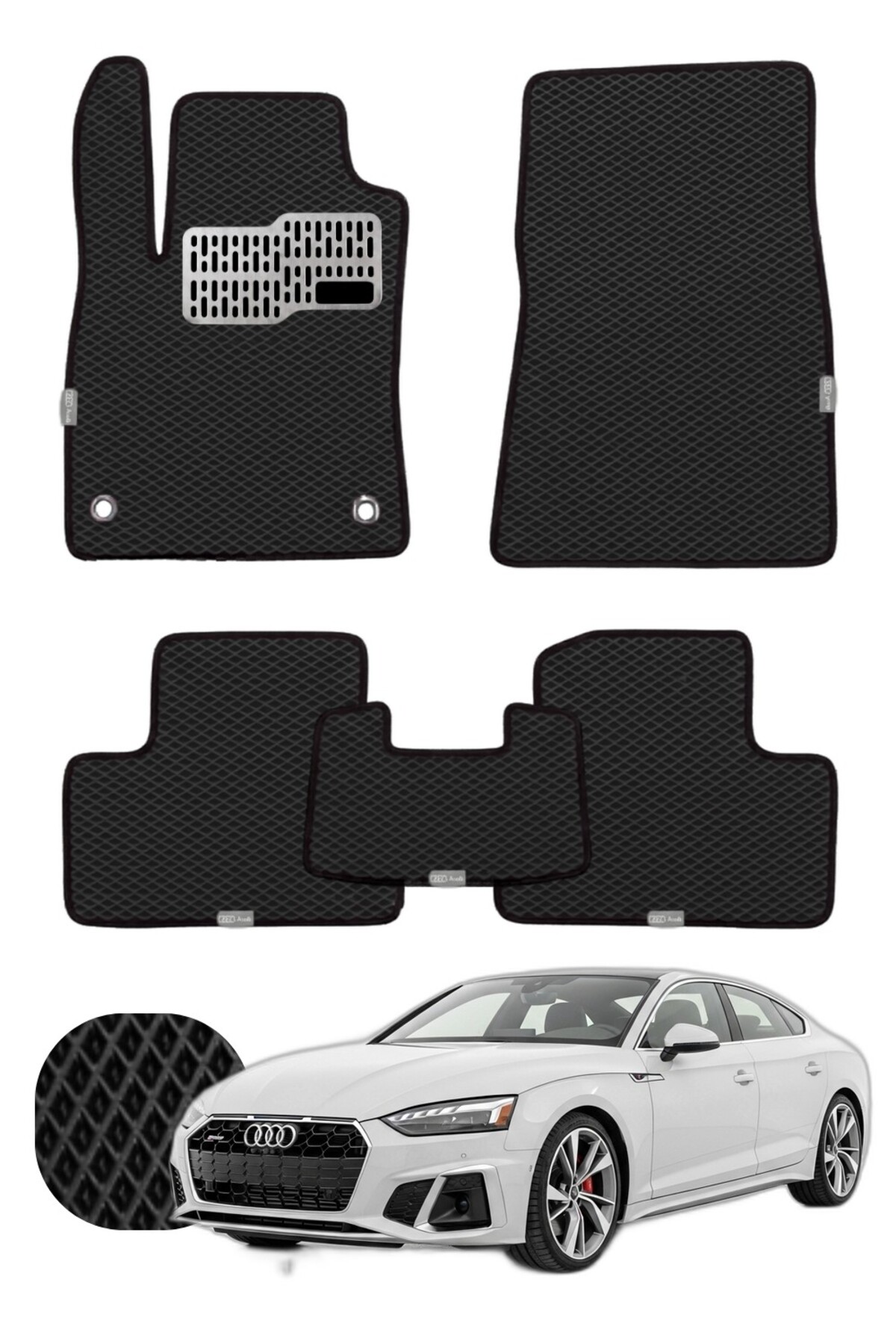 Audi A5 2024 ve sonrası Özelleştirilebilir Tam Set Premium EVA Paspas