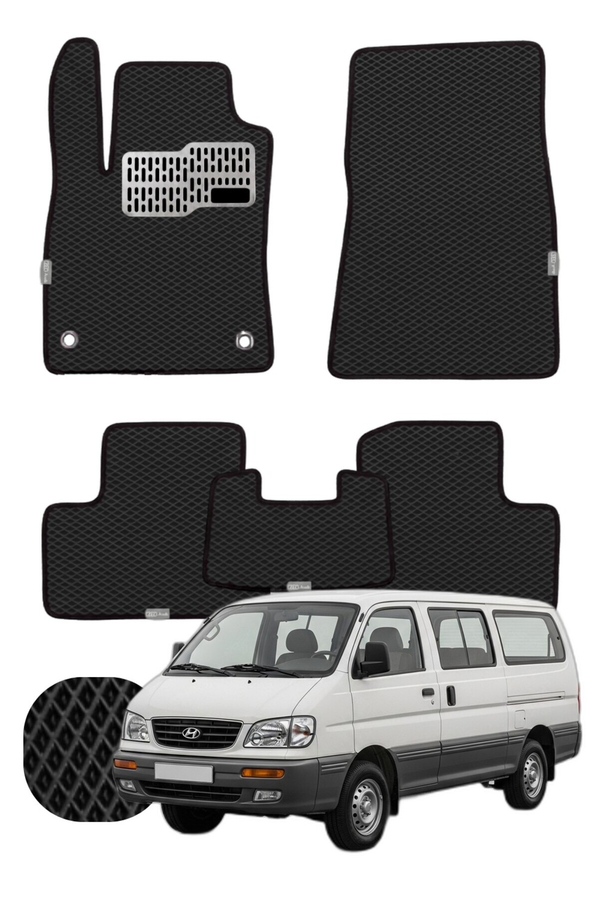 Hyundai H100 1993 ve sonrası Özelleştirilebilir Tam Set Premium EVA Paspas