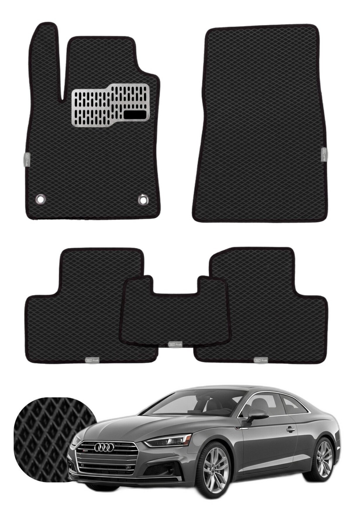Audi A5 Coupe 2016-2024 Özelleştirilebilir Tam Set Premium EVA Paspas