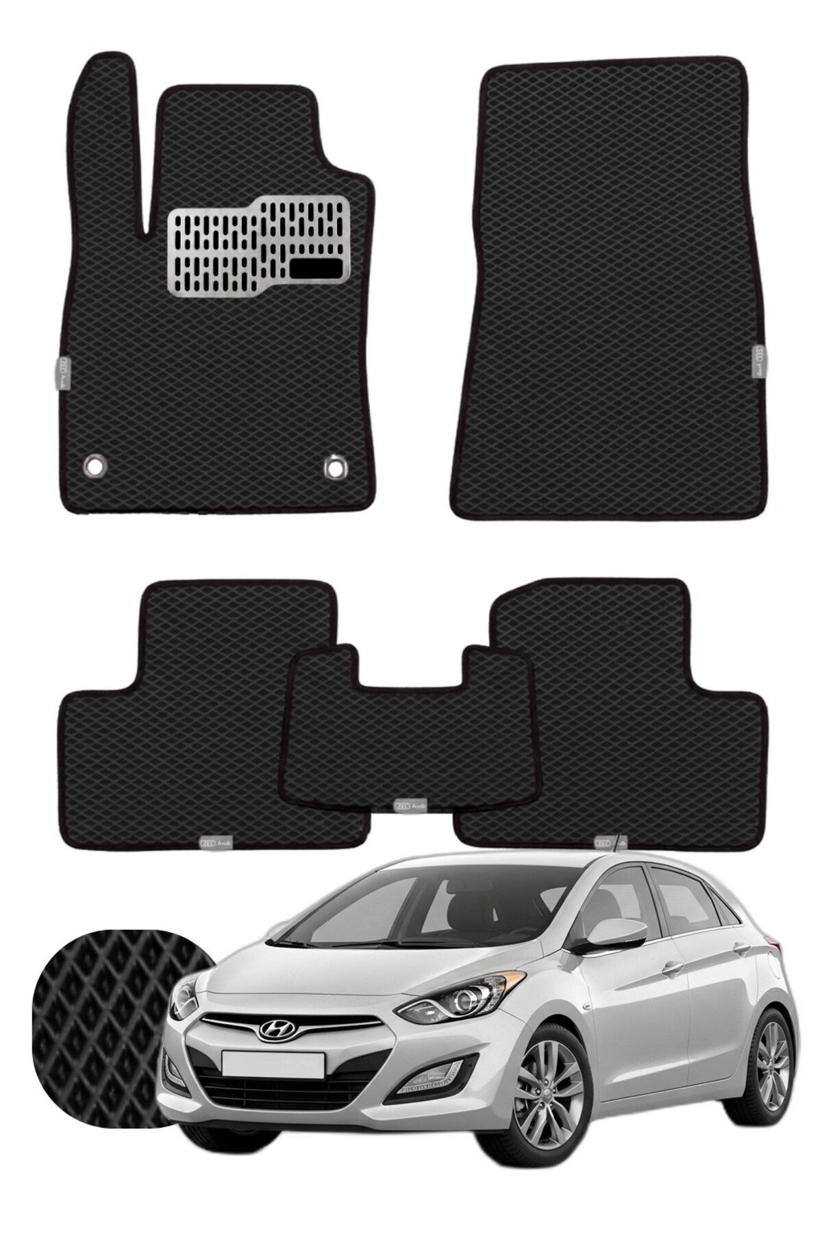 Hyundai i30 2012-2017 Özelleştirilebilir Tam Set Premium EVA Paspas