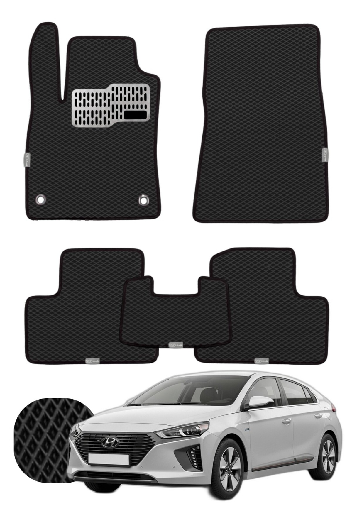 Hyundai ioniq 2016-2022 Özelleştirilebilir Tam Set Premium EVA Paspas