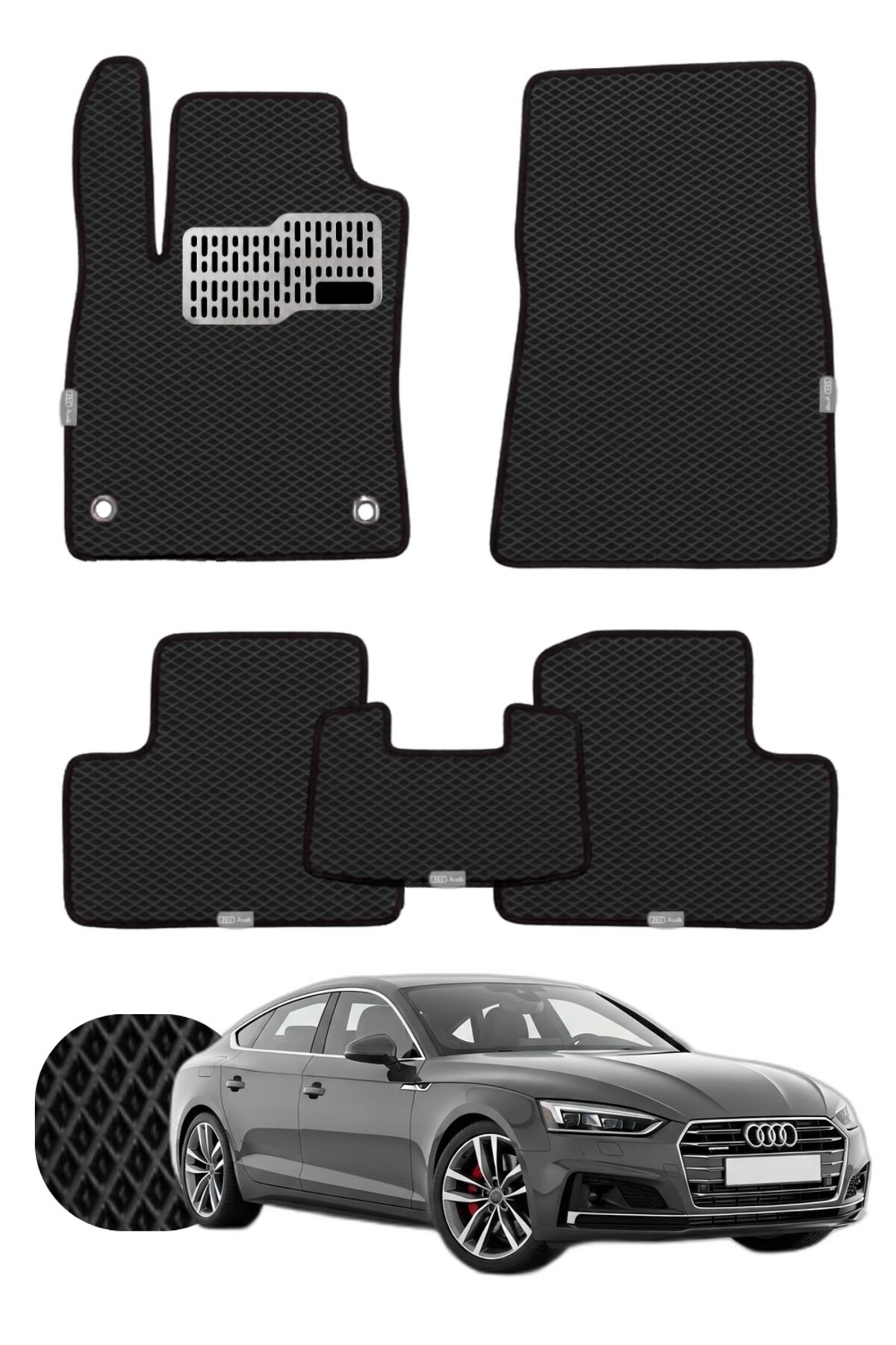 Audi A5 Sportback 2016-2024 Özelleştirilebilir Tam Set Premium EVA Paspas