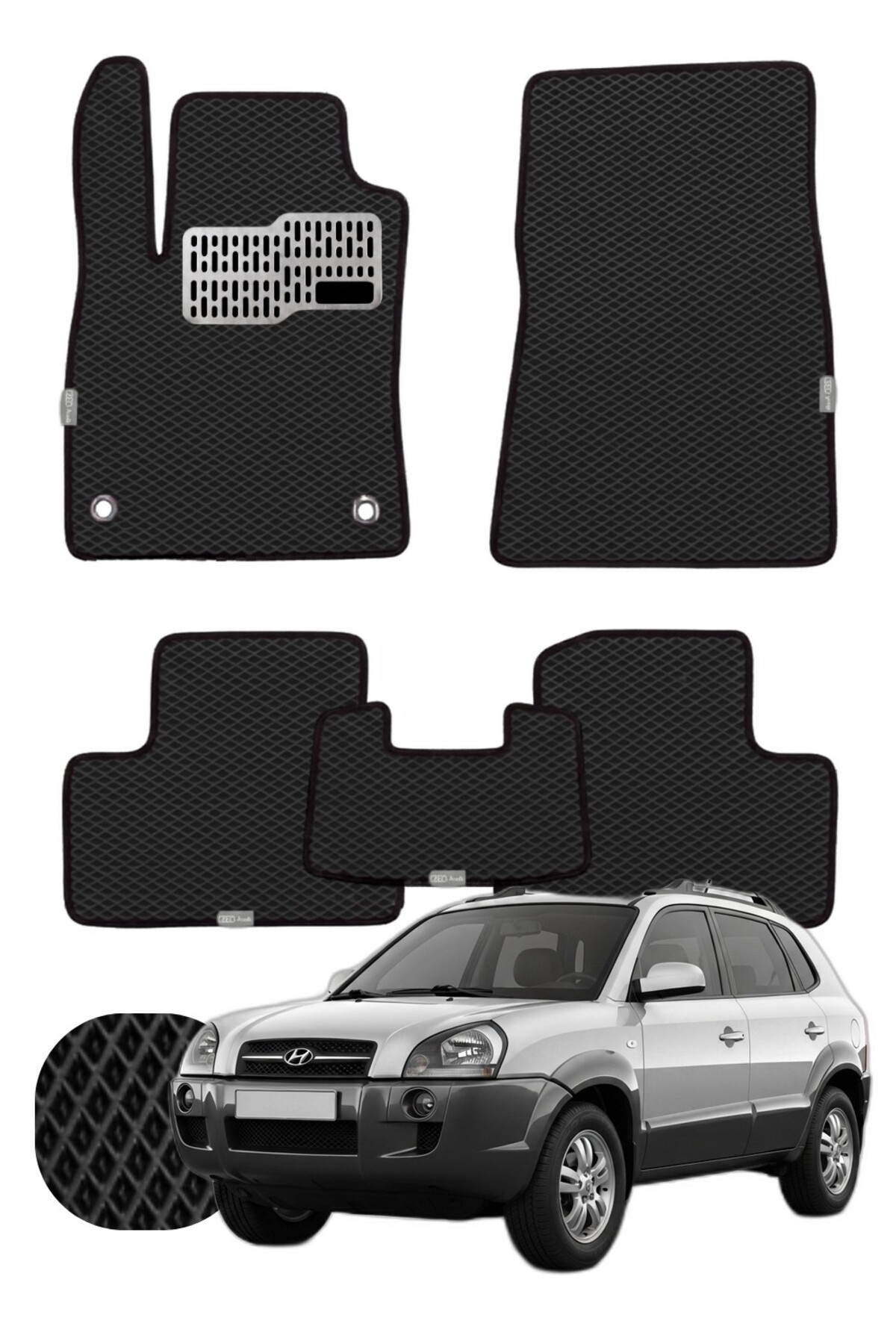 Hyundai Tucson 2004-2015 Özelleştirilebilir Tam Set Premium EVA Paspas