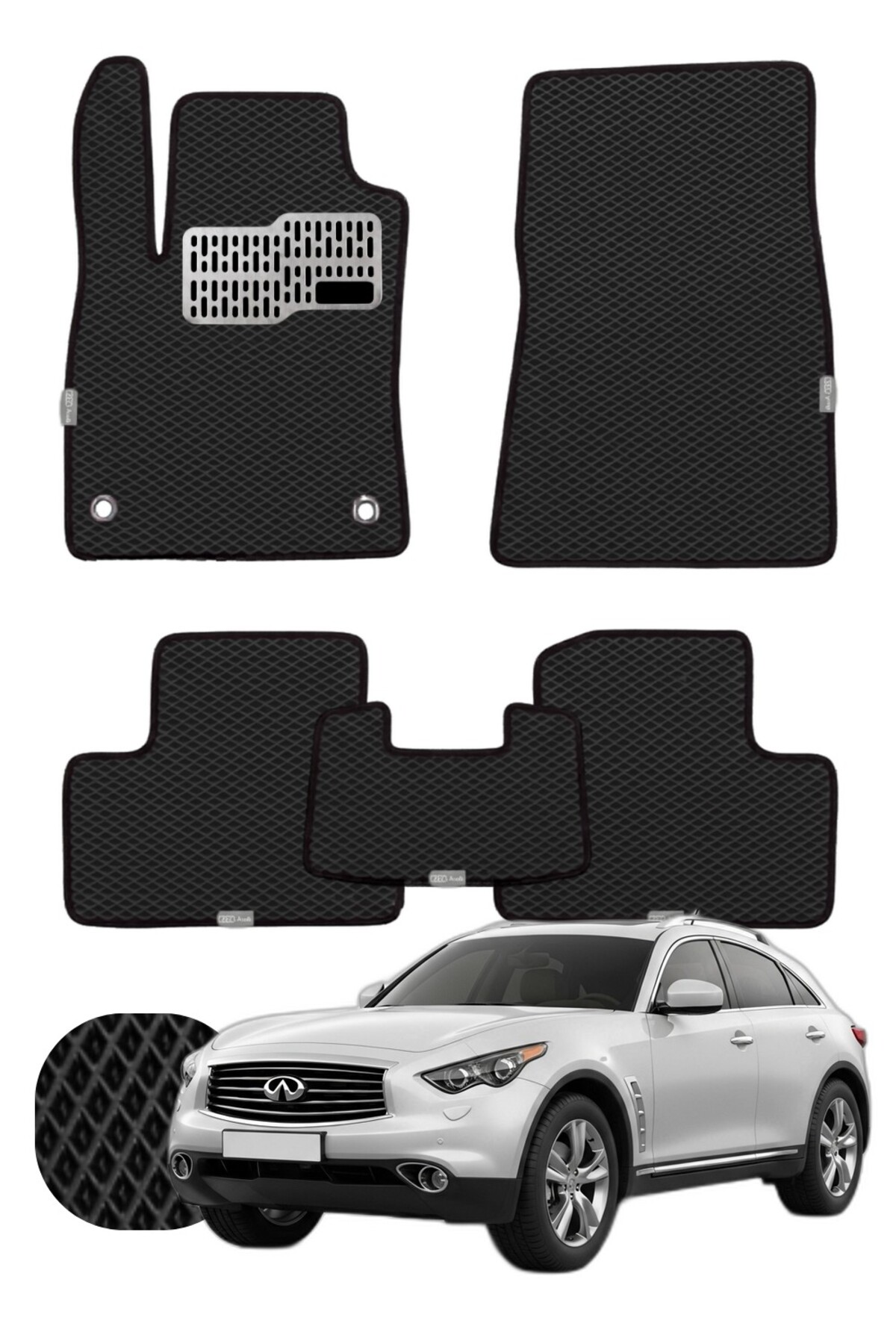 infiniti FX 2008-2013 Özelleştirilebilir Tam Set Premium EVA Paspas