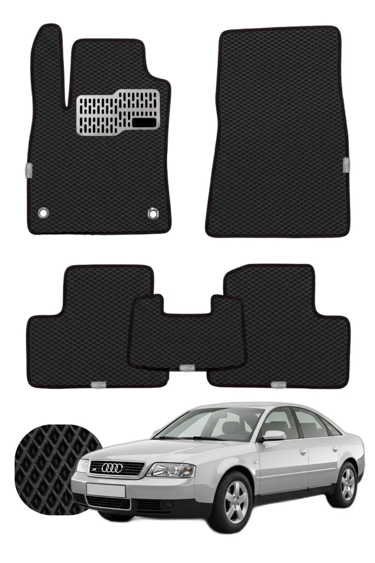 Audi A6 1997-2004 Özelleştirilebilir Tam Set Premium EVA Paspas