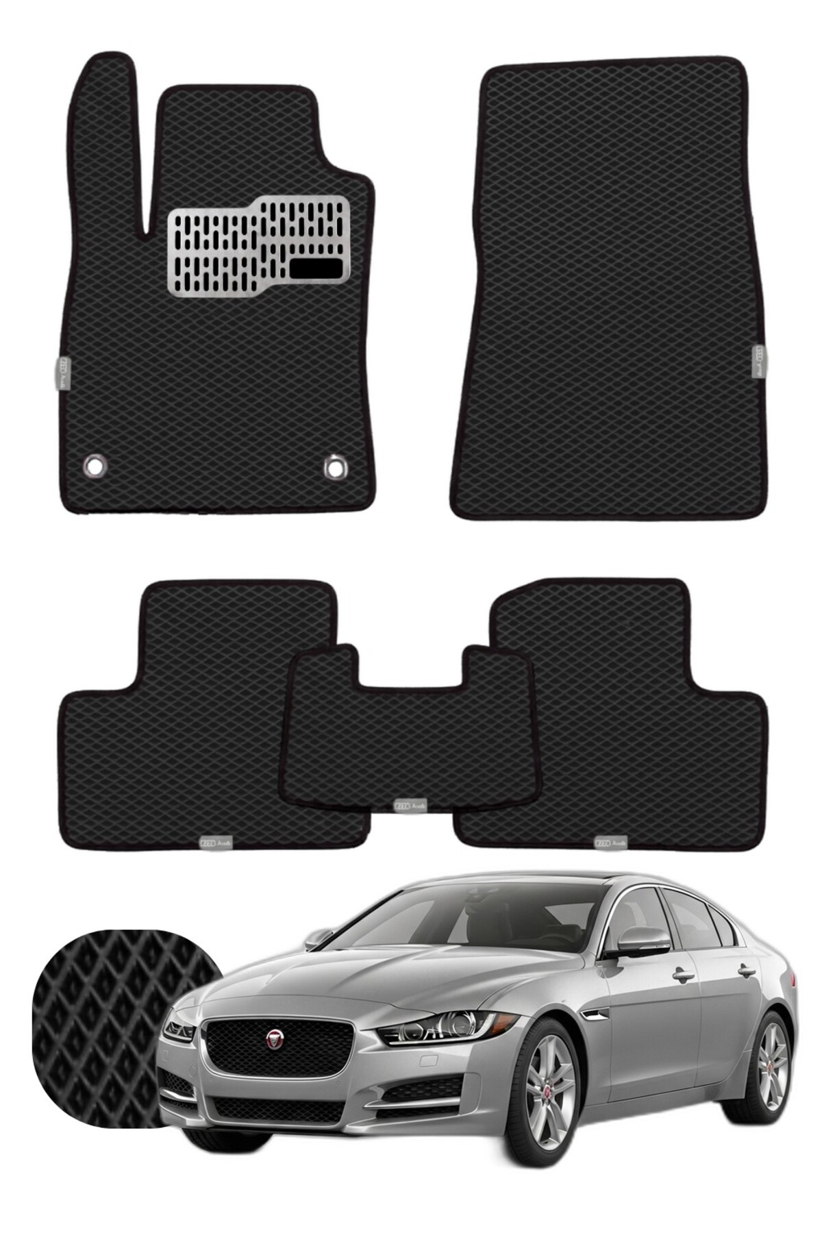 Jaguar XE 2015 ve sonrası Özelleştirilebilir Tam Set Premium EVA Paspas