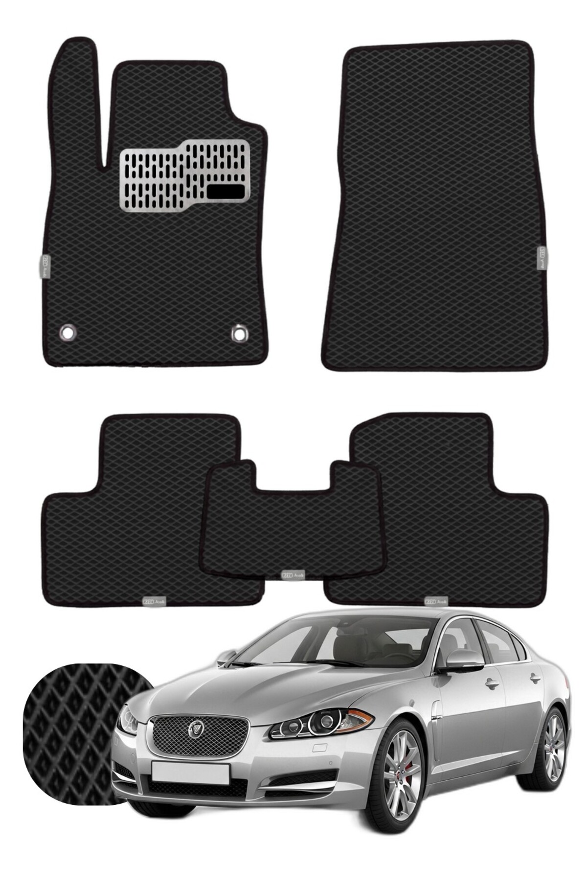 Jaguar XF 2007-2015 Özelleştirilebilir Tam Set Premium EVA Paspas