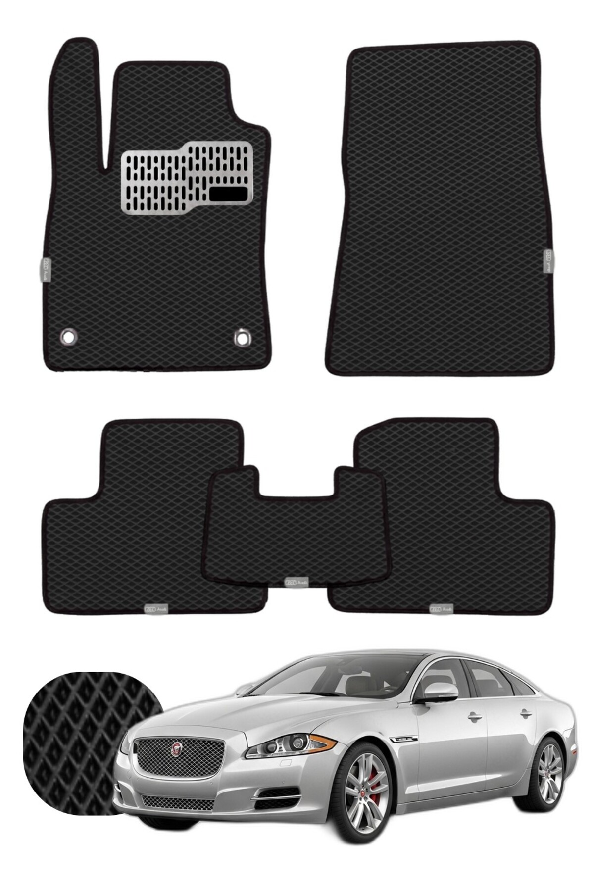 Jaguar XJ Long 2010-2019 Özelleştirilebilir Tam Set Premium EVA Paspas