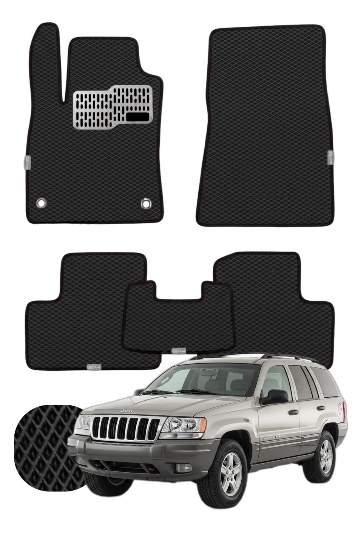 Jeep Grand Cherokee 1999-2004 Özelleştirilebilir Tam Set Premium EVA Paspas