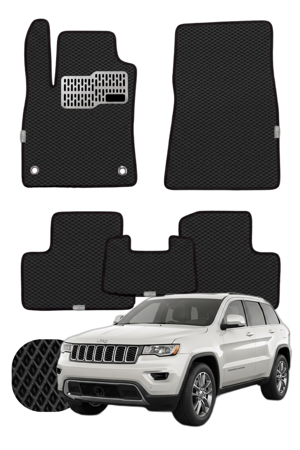 Jeep Grand Cherokee 2011-2021 Özelleştirilebilir Tam Set Premium EVA Paspas