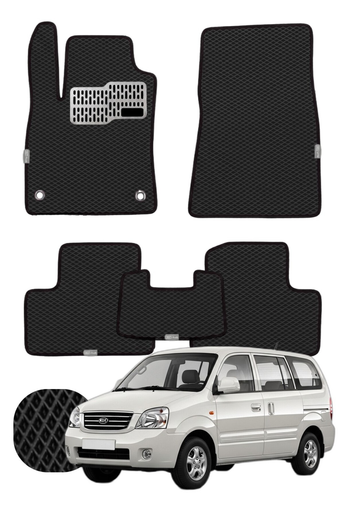 Kia Bongo 2004 ve sonrası Özelleştirilebilir Tam Set Premium EVA Paspas