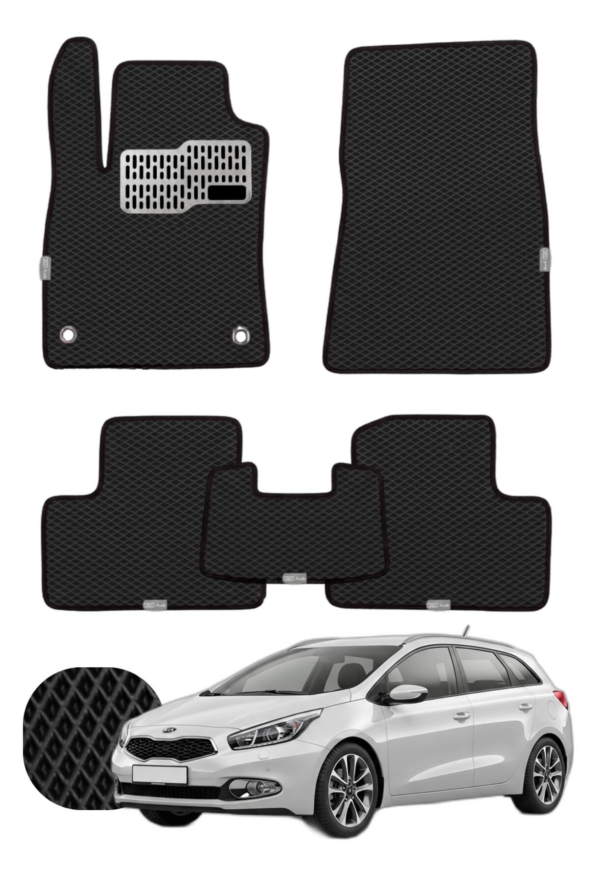 Kia Ceed STW 2010-2018 Özelleştirilebilir Tam Set Premium EVA Paspas