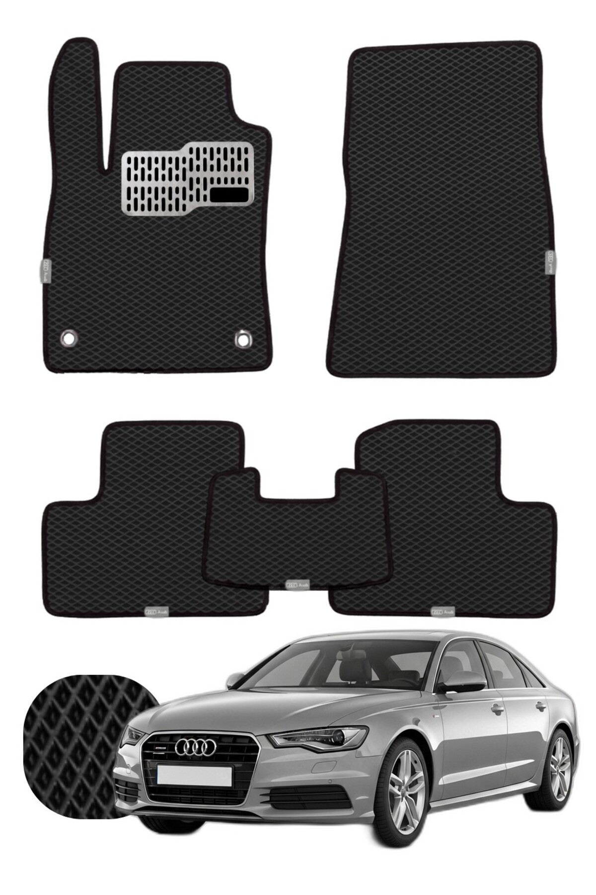 Audi A6 2011-2018 Özelleştirilebilir Tam Set Premium EVA Paspas