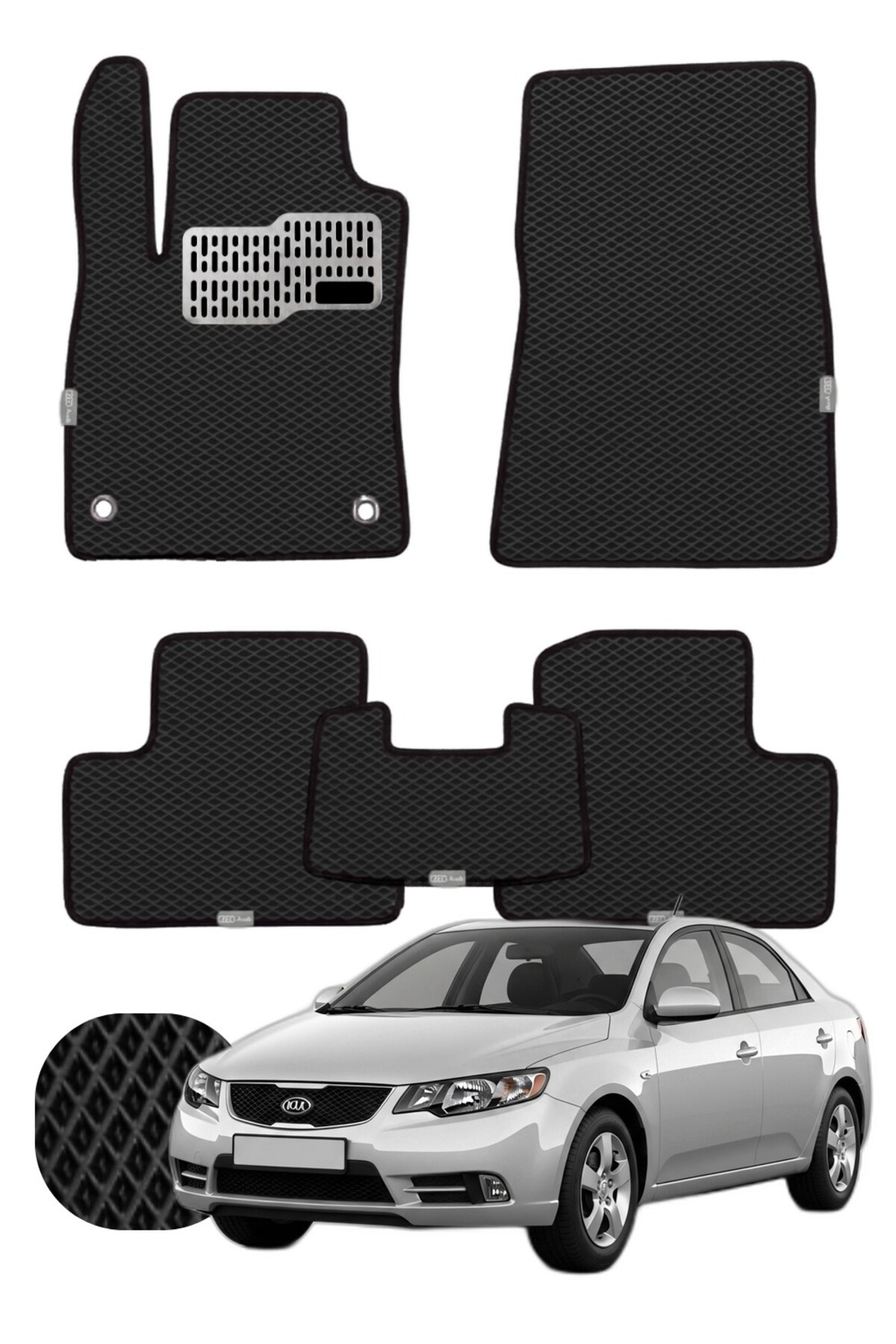 Kia Cerato Sedan 2004-2012 Özelleştirilebilir Tam Set Premium EVA Paspas