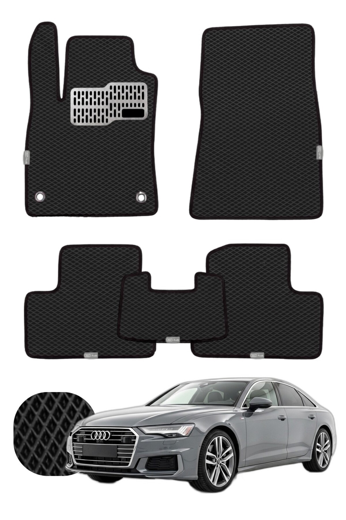 Audi A6 2018 ve sonrası Özelleştirilebilir Tam Set Premium EVA Paspas