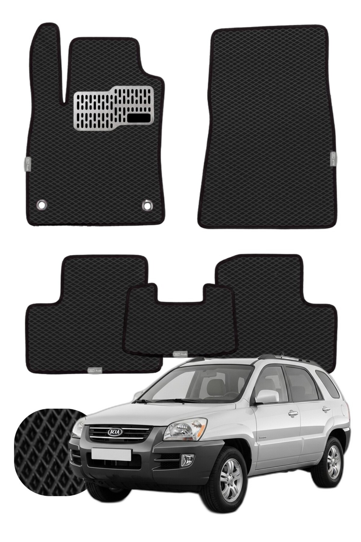 Kia Sportage 2004-2010 Özelleştirilebilir Tam Set Premium EVA Paspas