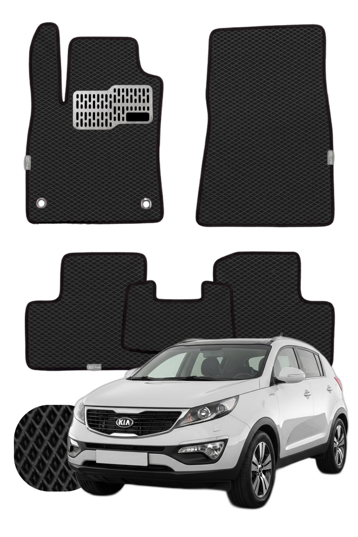 Kia Sportage 2010-2015 Özelleştirilebilir Tam Set Premium EVA Paspas
