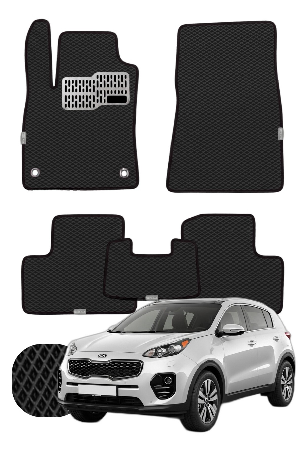 Kia Sportage 2015-2021 Özelleştirilebilir Tam Set Premium EVA Paspas